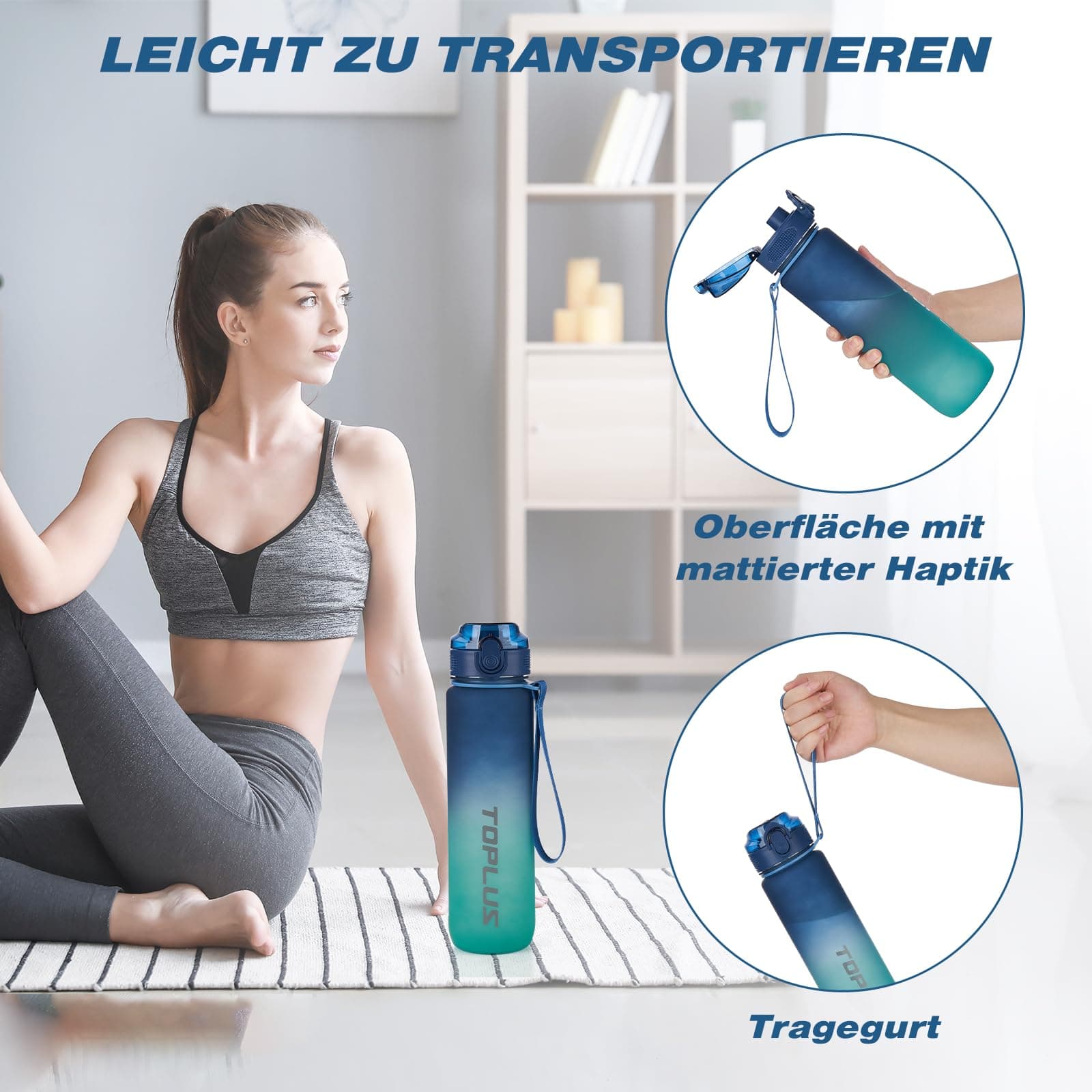 TOPLUS Trinkflasche 1l – Bild 5