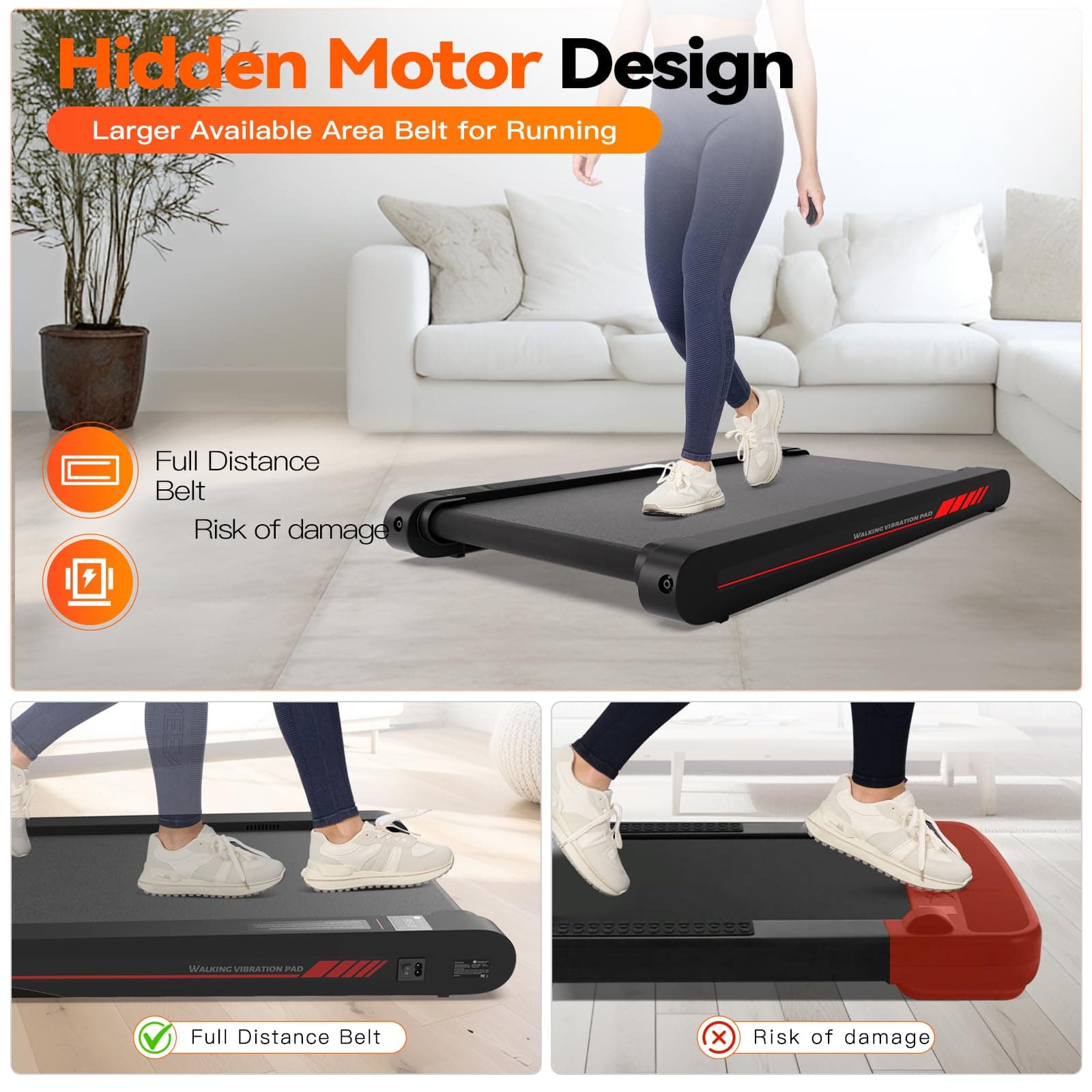 Sperax 4 in 1 Walking Vibration Pad Vibration 0.3-6km/h für – Bild 3