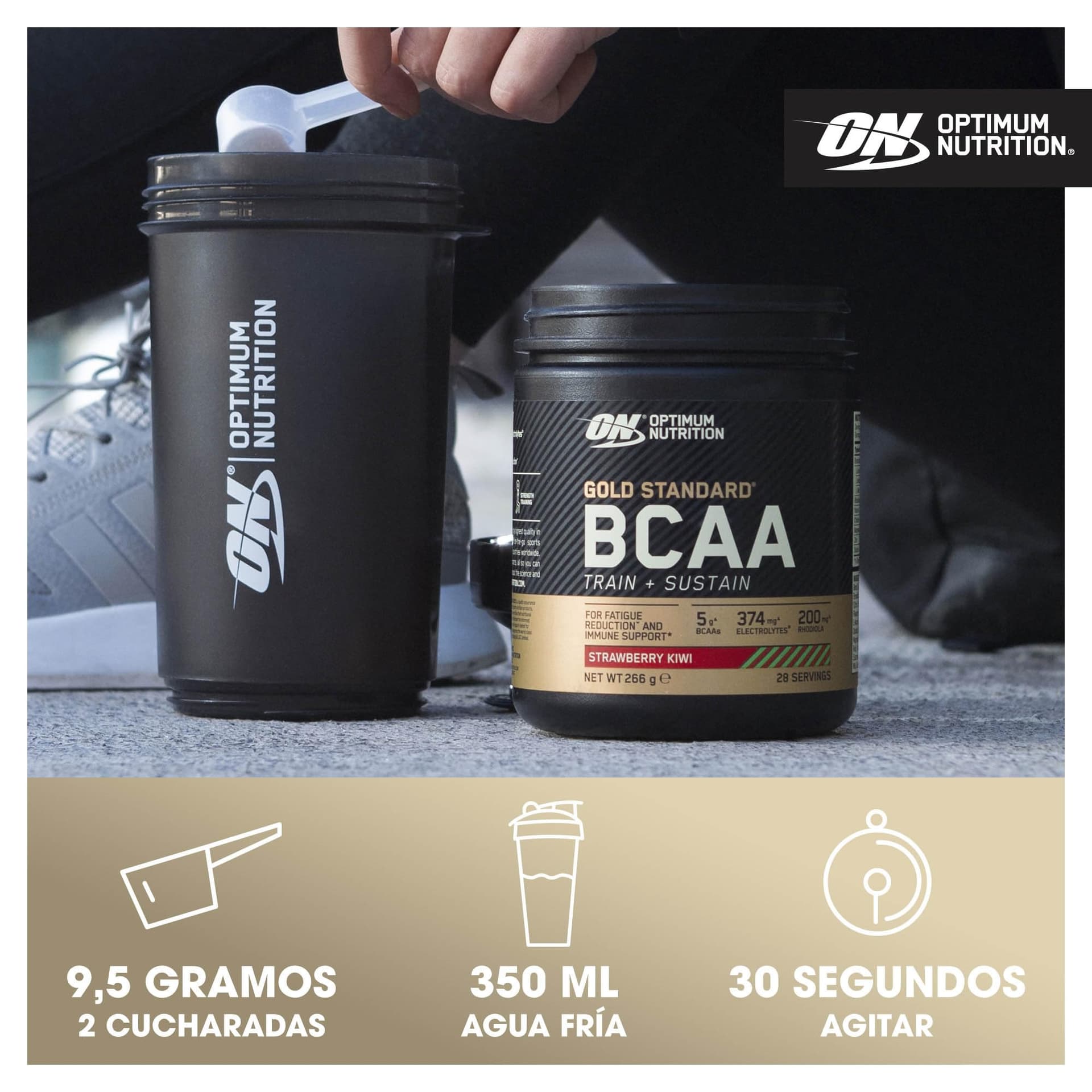 Optimum Nutrition Gold Standard BCAA Train + Sustain – Bild 4
