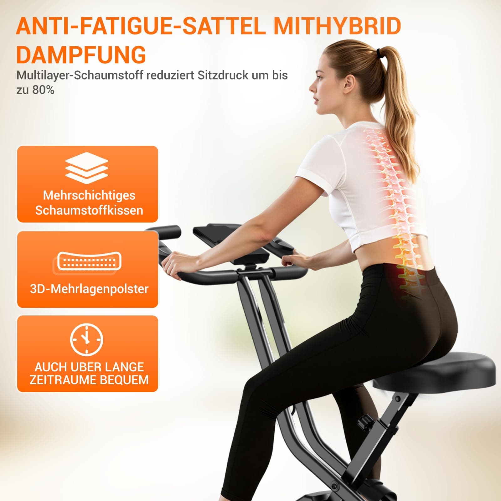 UMAY Ergometer Hometrainer Fahrrad – Bild 8