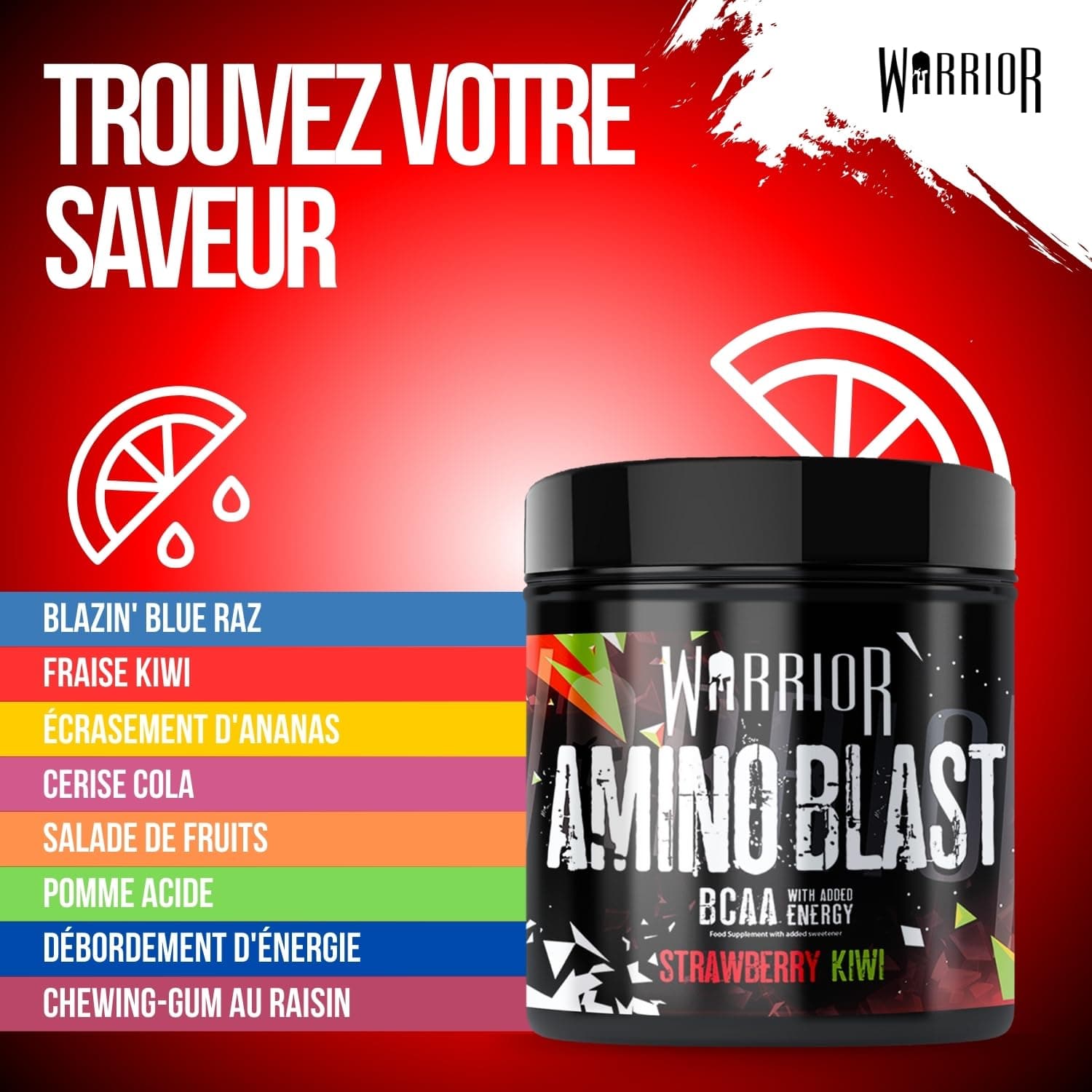 Warrior Amino Blast BCAA Powder 270g – Bild 7