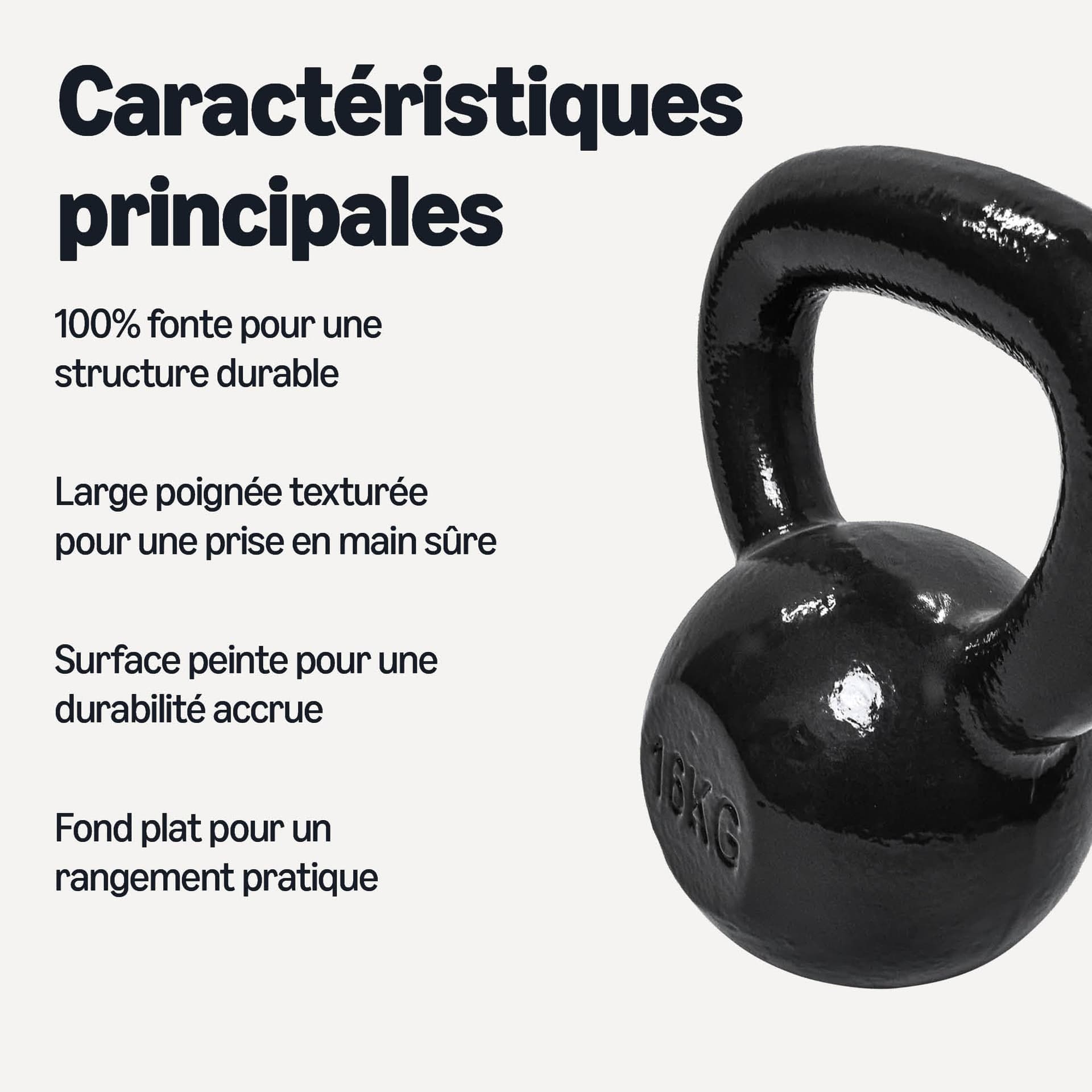 Amazon Basics Kettlebell en fonte 16 kg – Bild 2