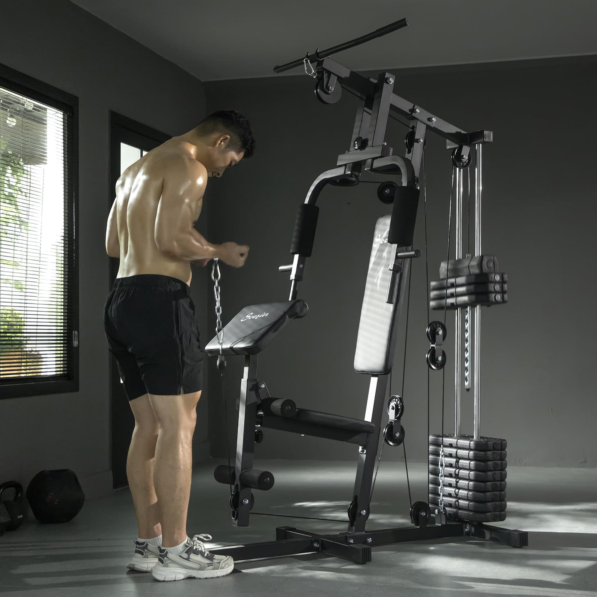 Soozier Home Gym Equipment Weight Training Machine – Bild 8