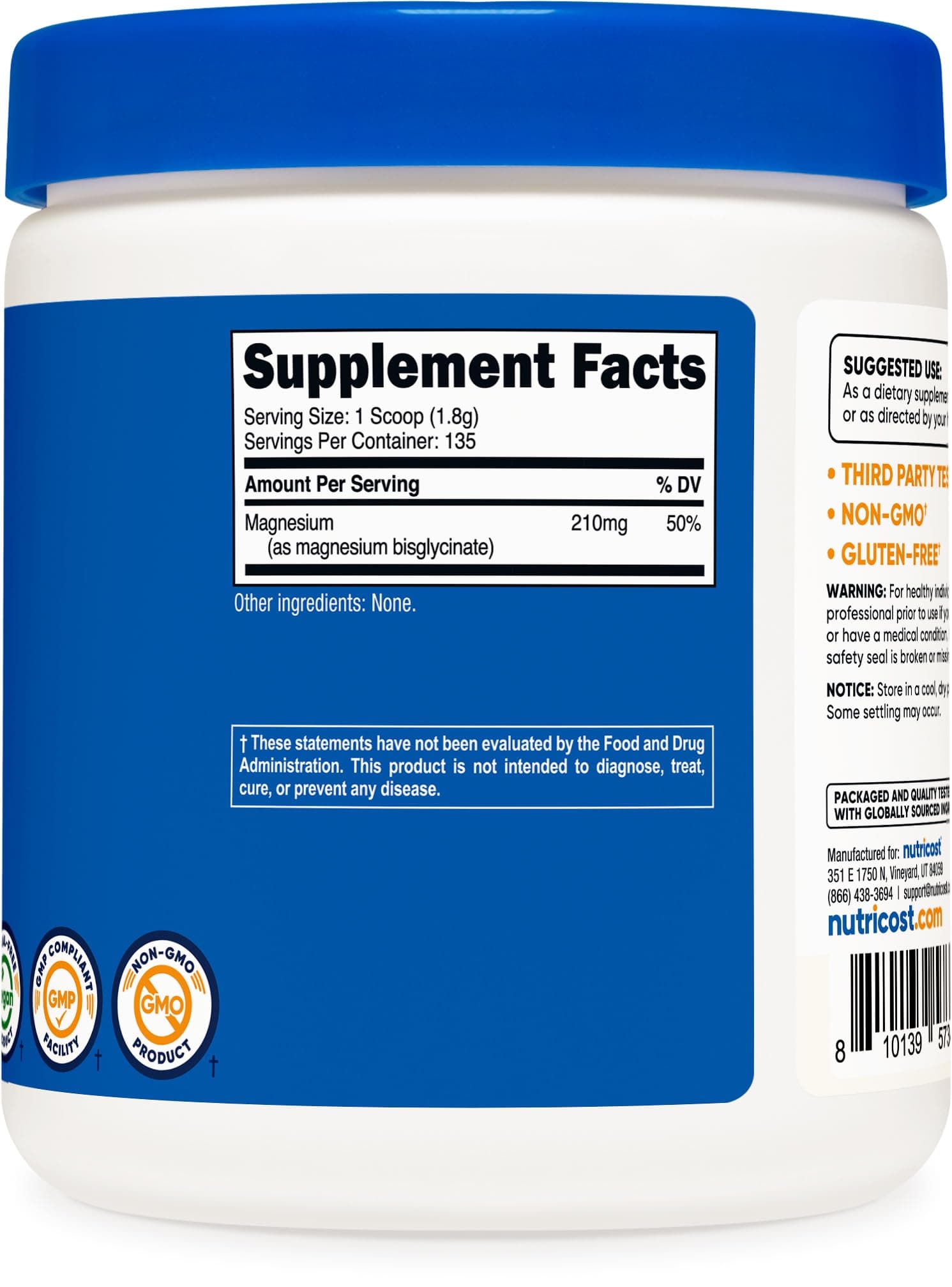 Nutricost Magnesium Bisglycinate Powder (Unflavored – Bild 5