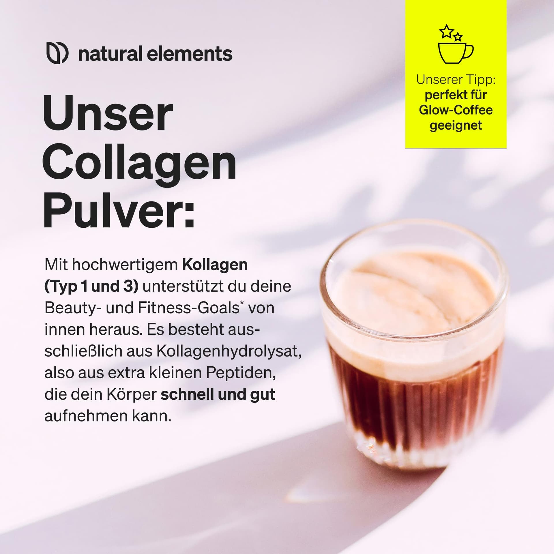 Natural Elements Collagen Pulver 500 g – Bild 3