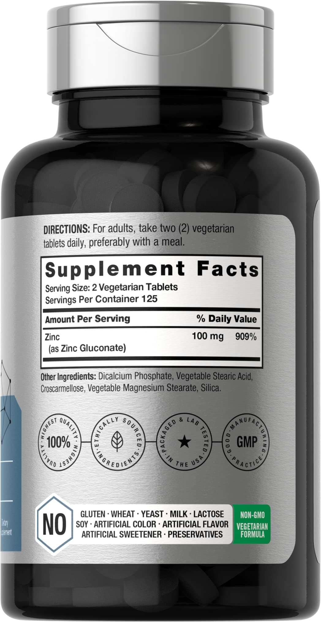 Horbäach Chelated Zinc Supplement 100mg – Bild 2