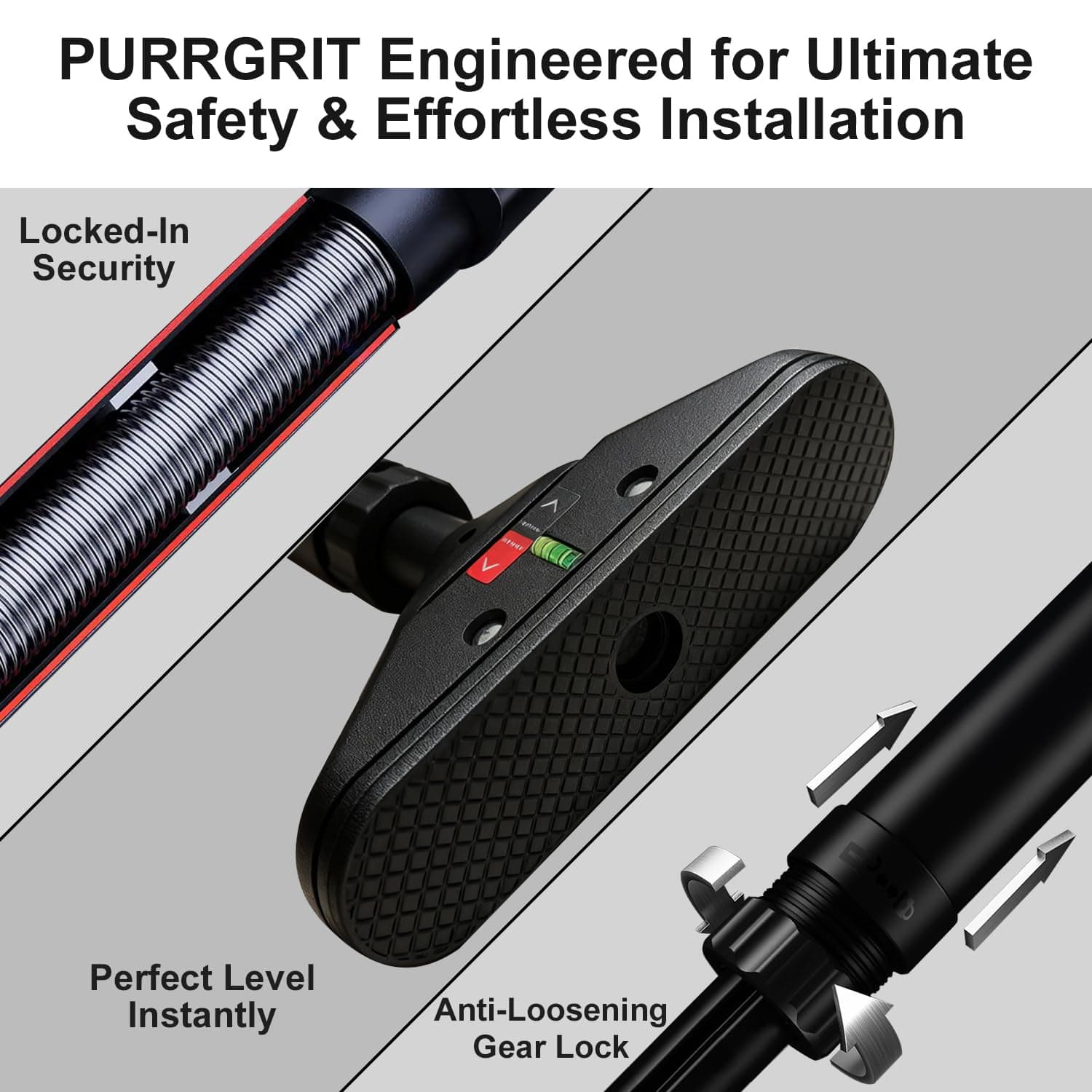 Purrgrit Klimmzugstange Türöffnung Geeignet für 74-95cm – Bild 4