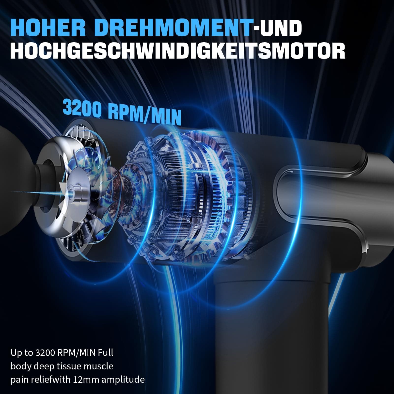 GRIRDDIV Pistolet De Massage – Bild 4