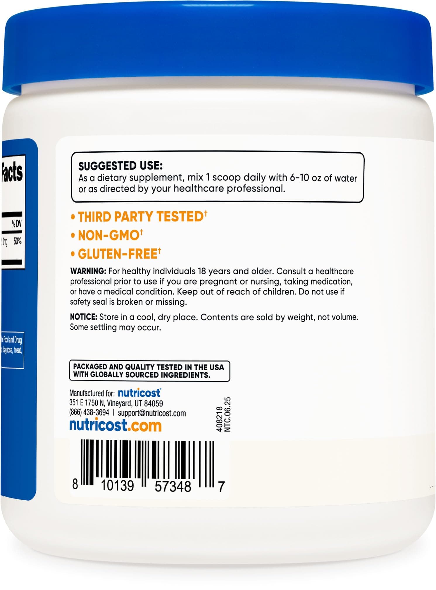 Nutricost Magnesium Bisglycinate Powder (Unflavored – Bild 4