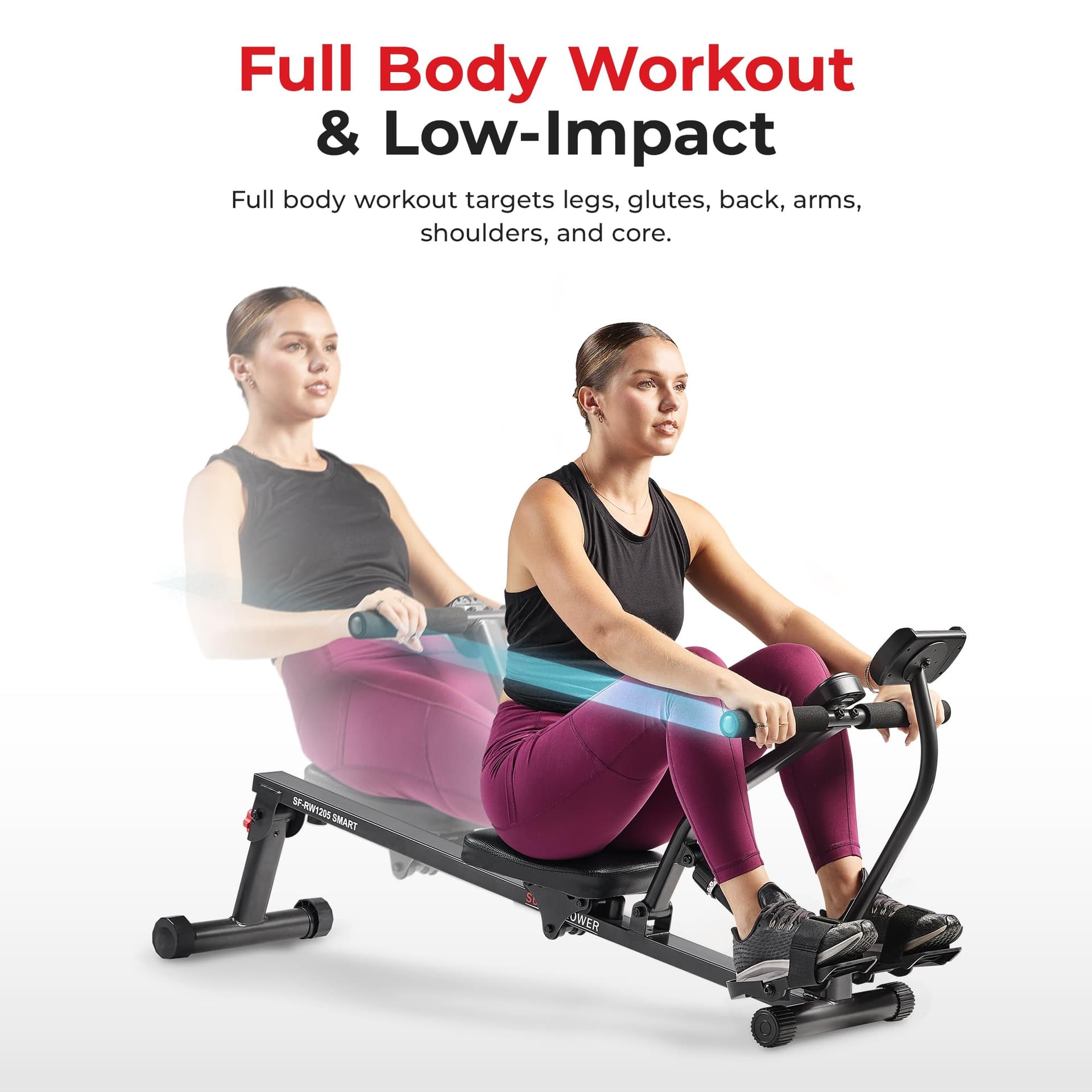 Sunny Health & Fitness Máquina de Remo Compacta y Ajustable – Bild 2