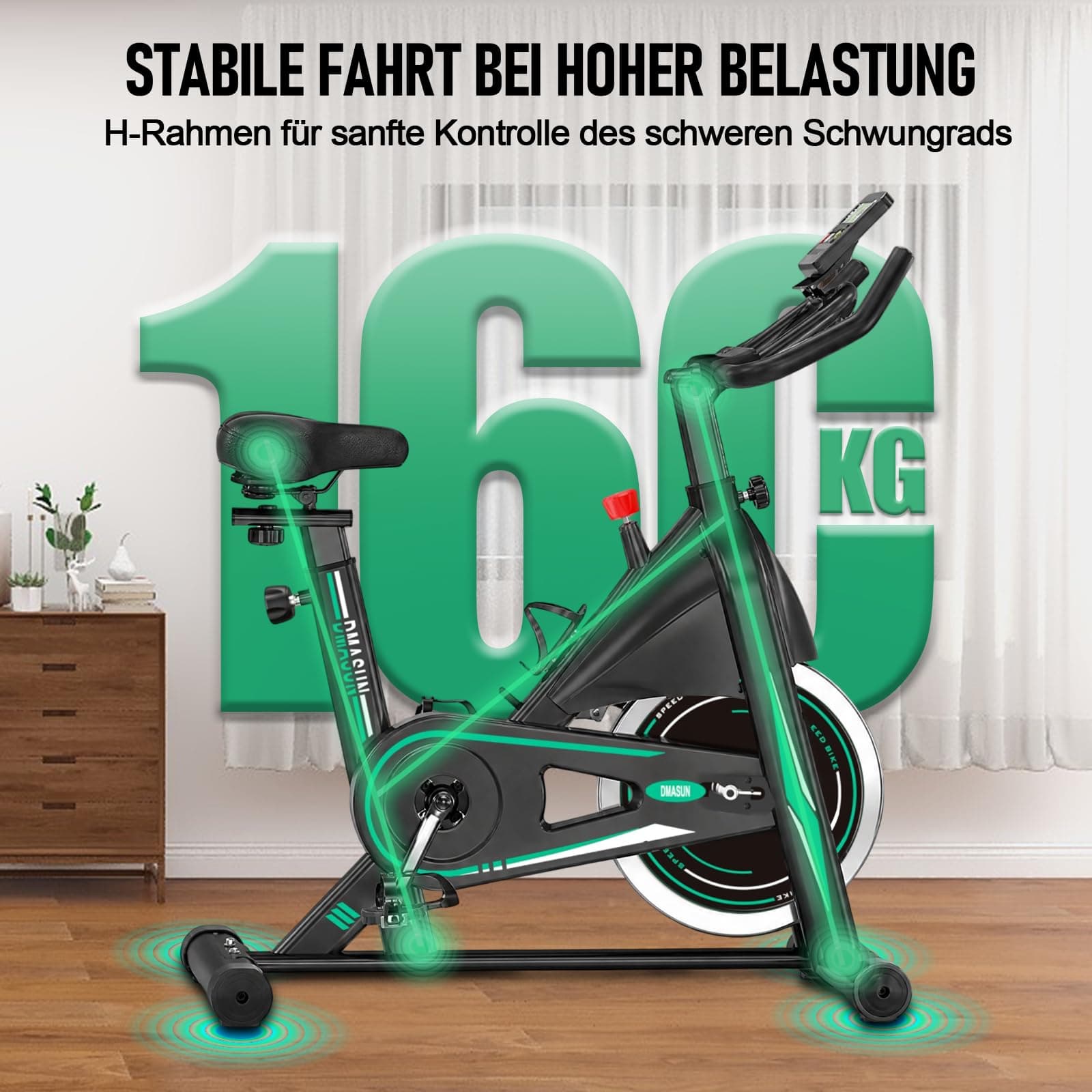 DMASUN [2026 Aktualisiert] Heimtrainer Fahrrad – Bild 2