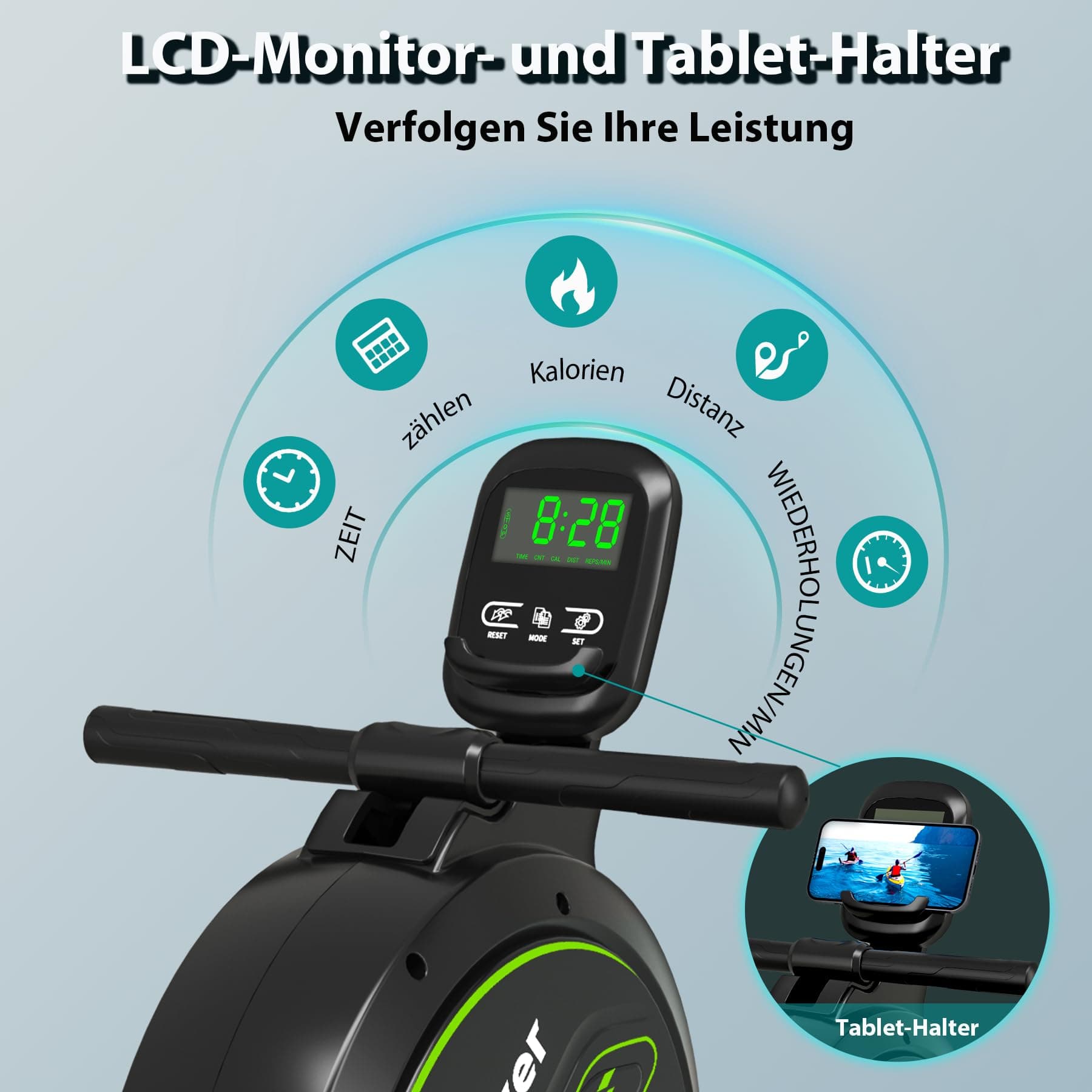 Wenoker Magnetisches Rudergerät für Zuhause: <30dB Leises – Bild 3