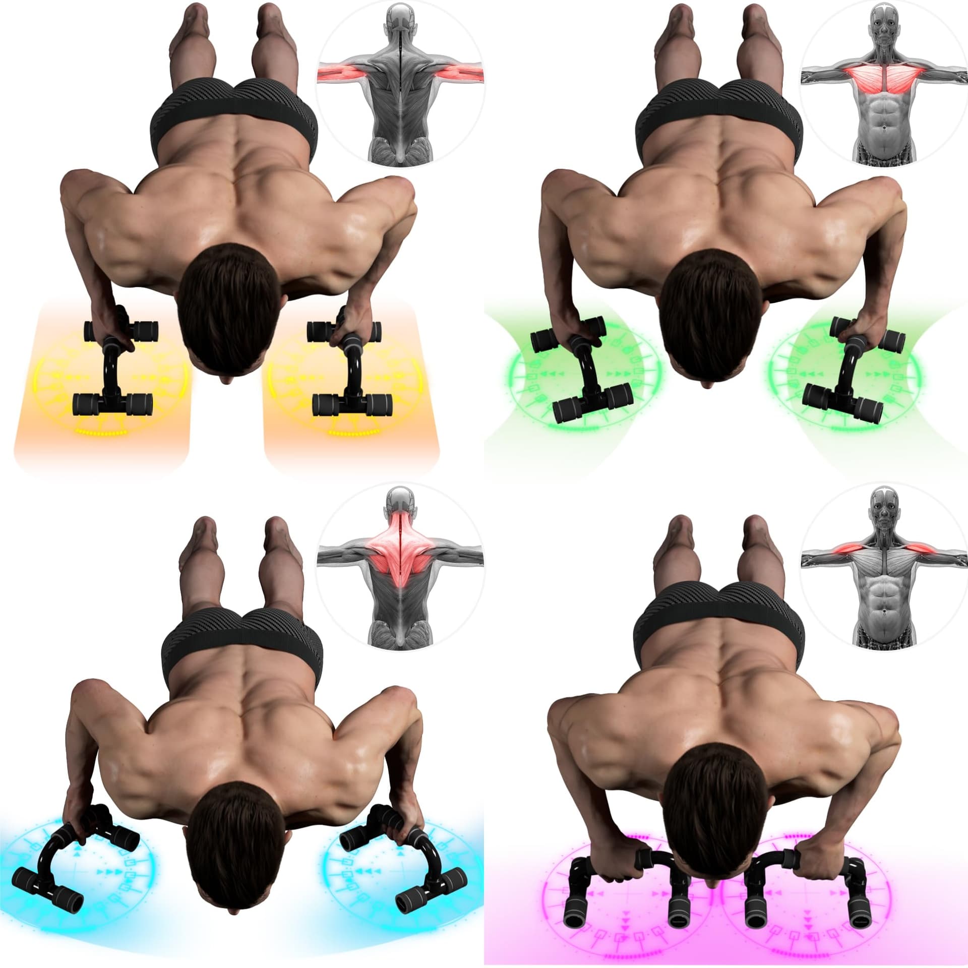 Readaeer Liegestützgriffe Push Up Bars Liegestütze Ständer Pushup – Bild 2