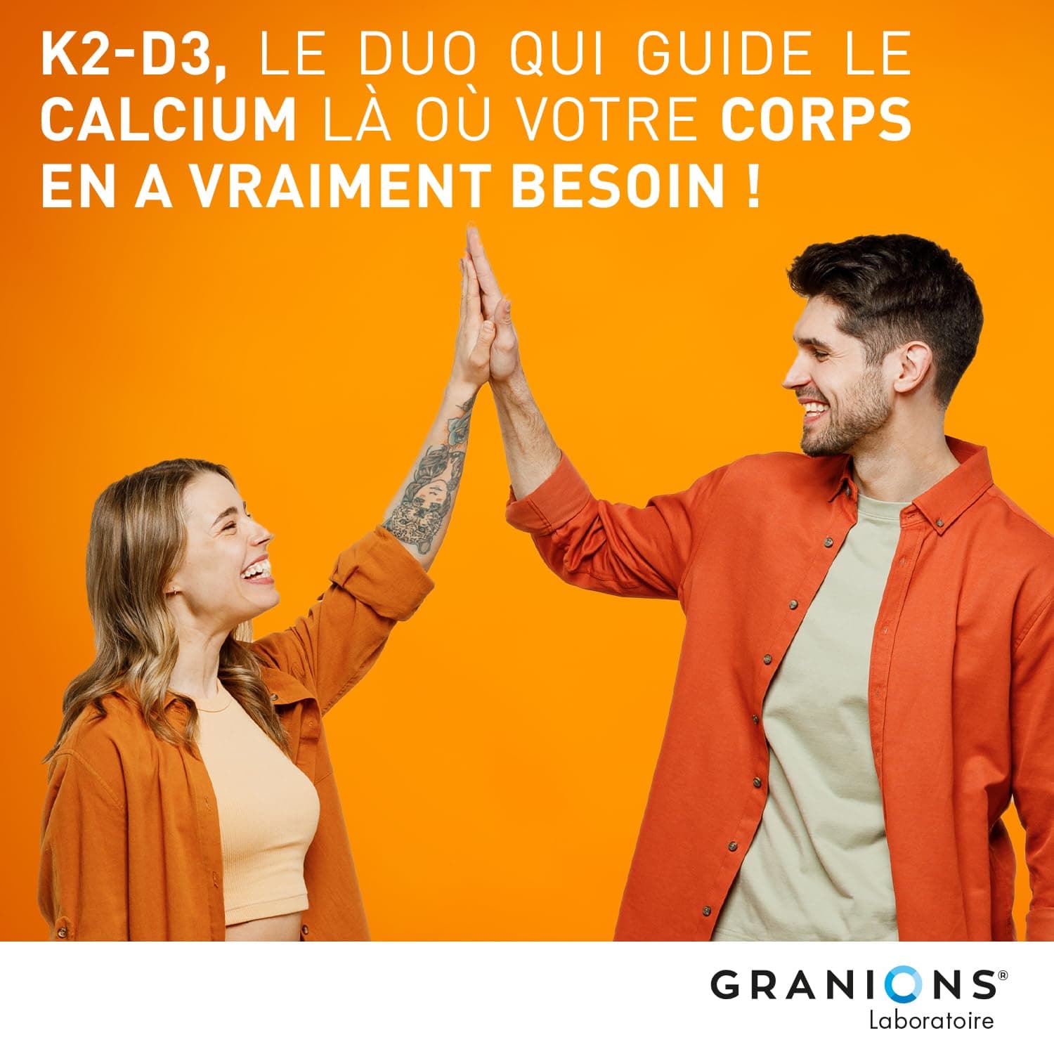 Granions VITAMINE D3 K2 MK7 - Vitamine D3 2000 UI + K2 200 mg – Bild 5