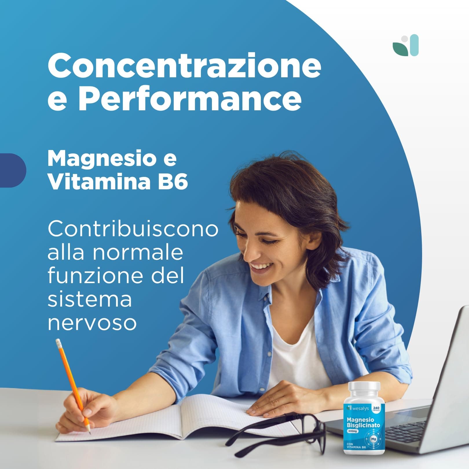 WESALYS Magnesio Bisglicinato 240 Capsule (fino a 4 mesi) I Forma – Bild 3