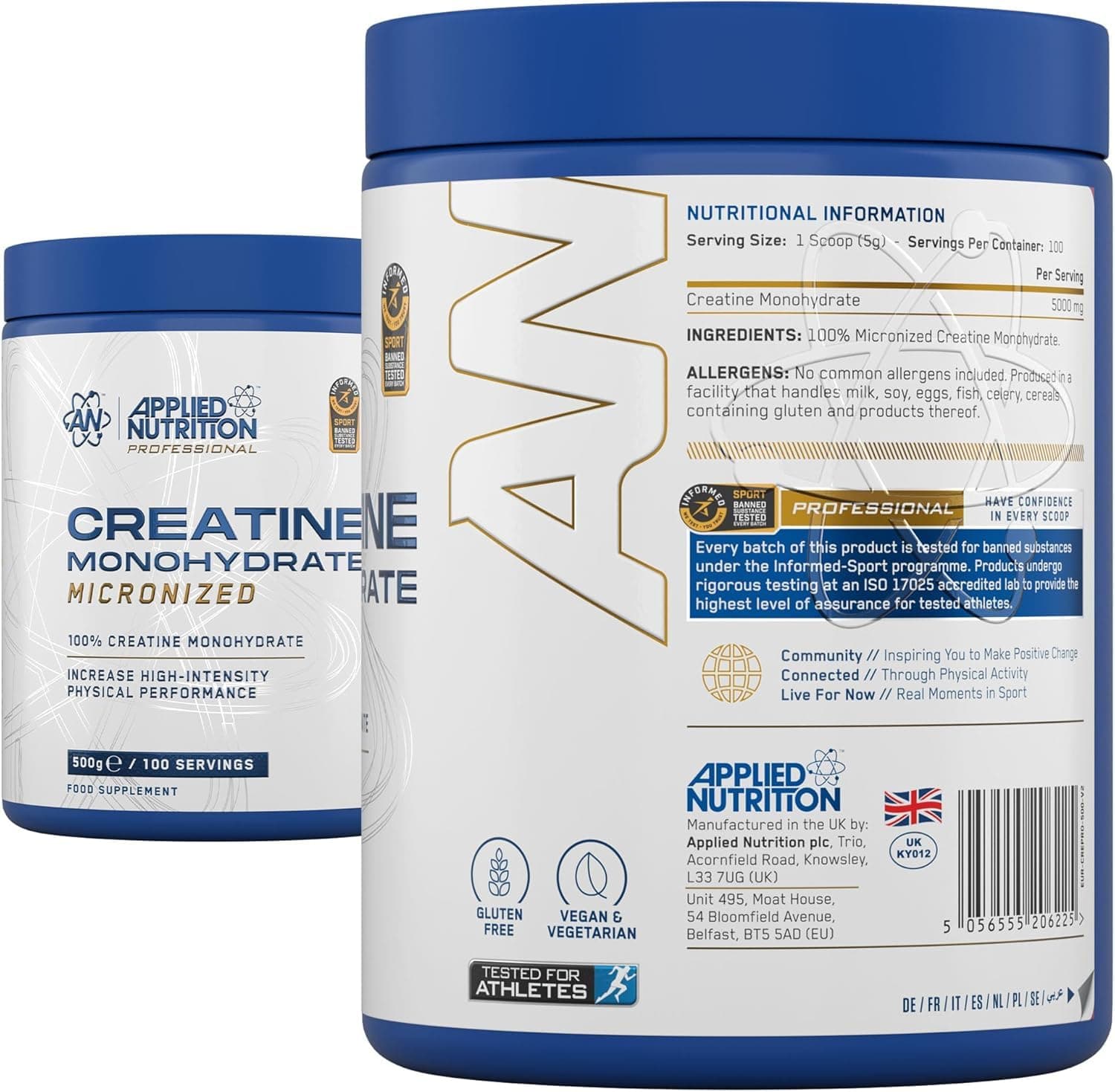 Applied Nutrition Creatine Monohydrate Powder 500g – Bild 8