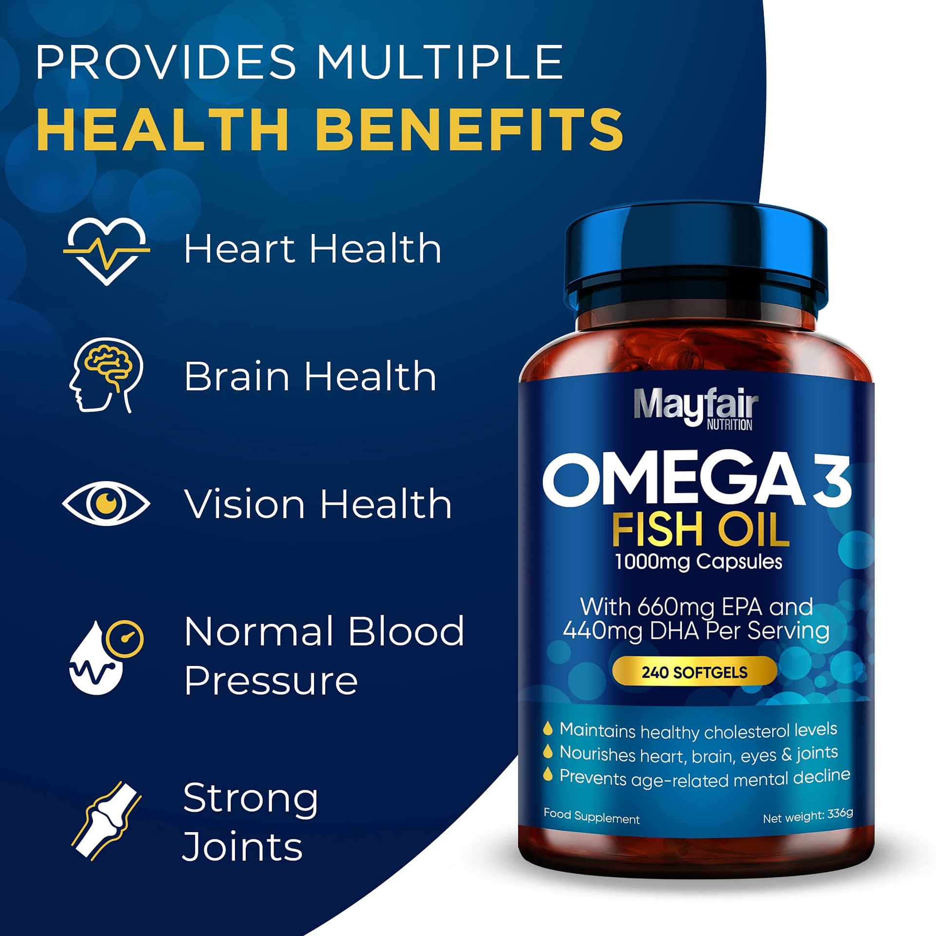 Mayfair Nutrition Omega 3 1000mg – Bild 4