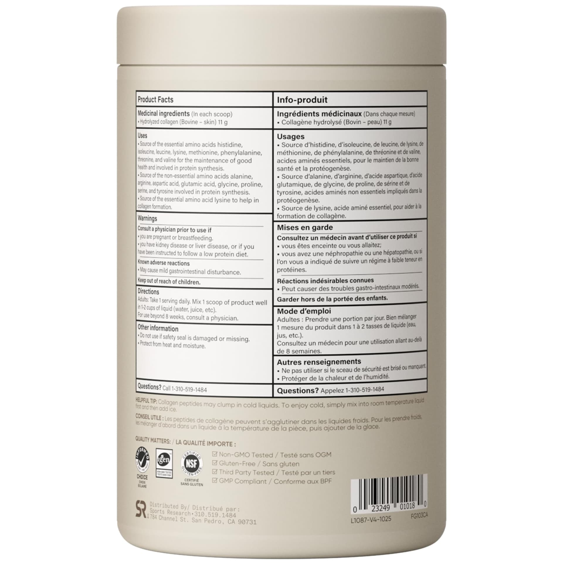 Sports Research Collagen Peptides – Bild 2