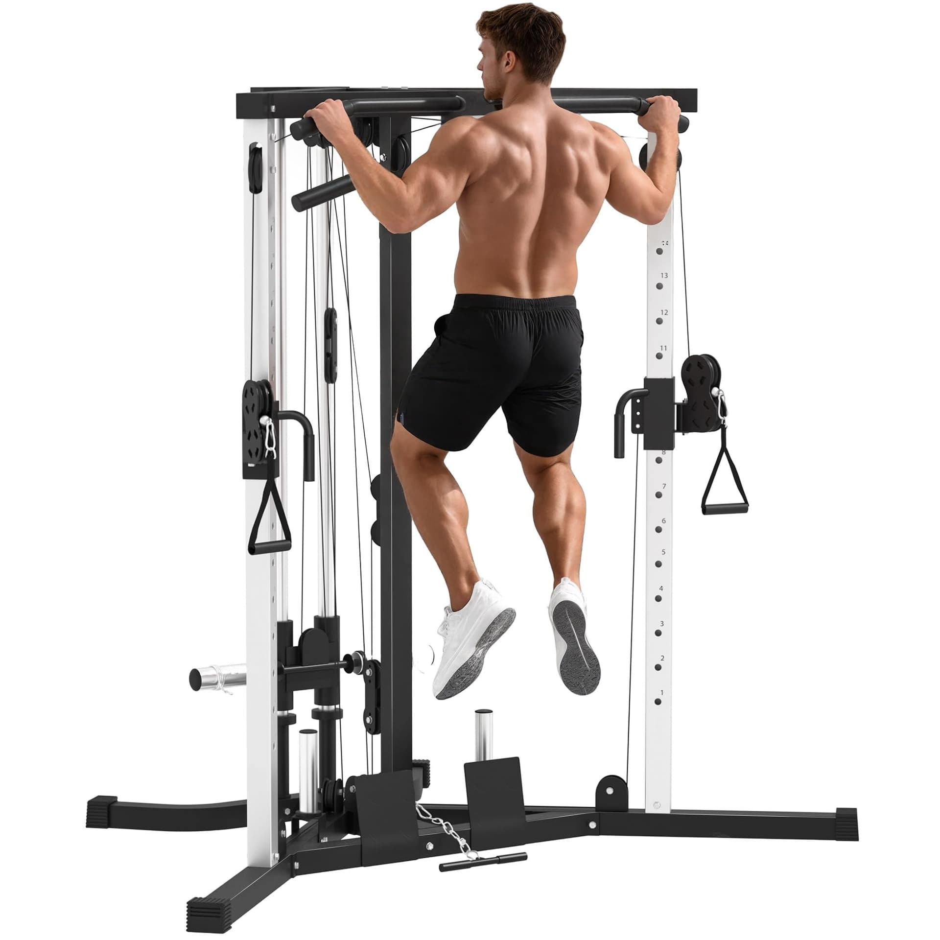 SPORTNOW Power Tower con 15 Posizioni Regolabile