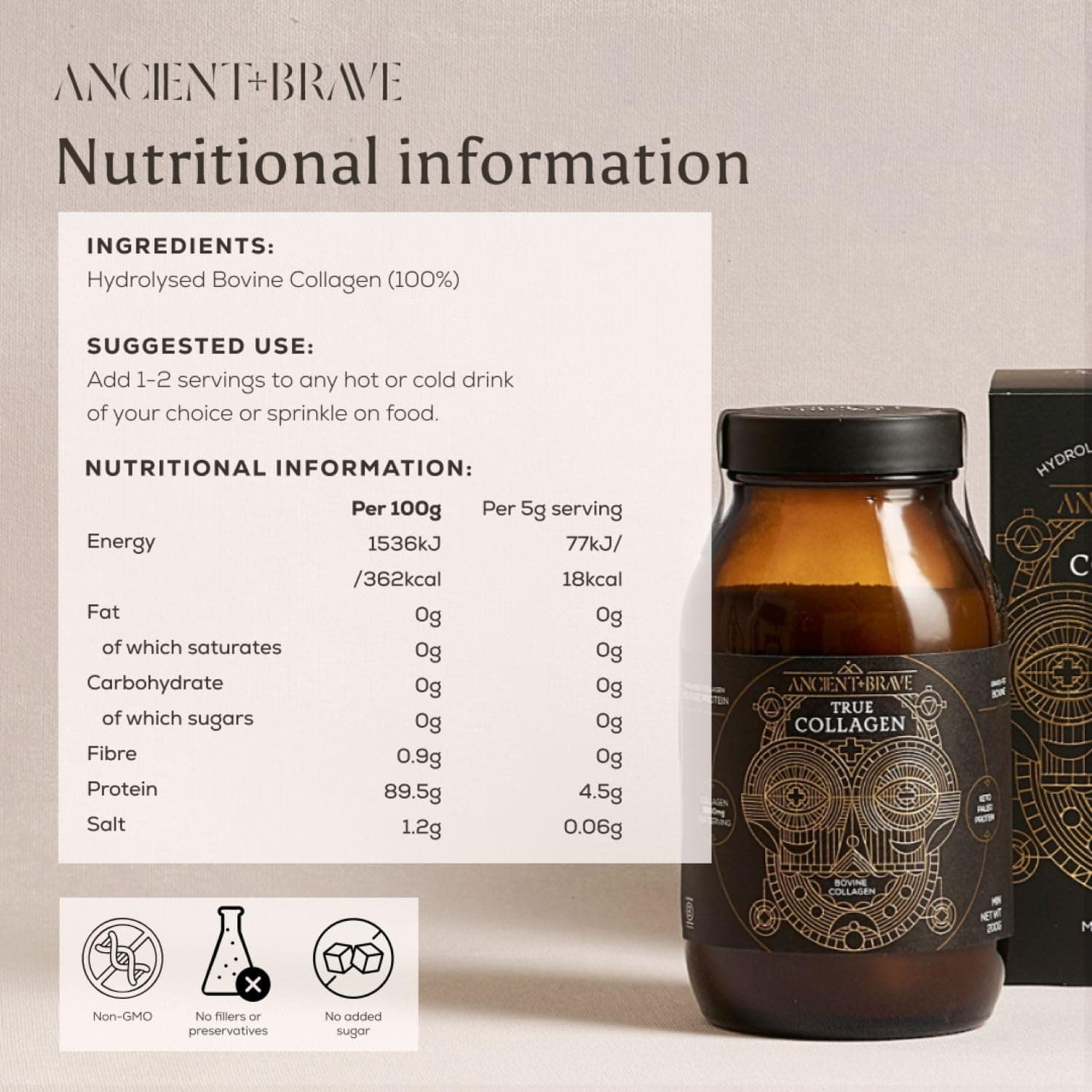 Ancient + Brave True Collagen 200g – Bild 8