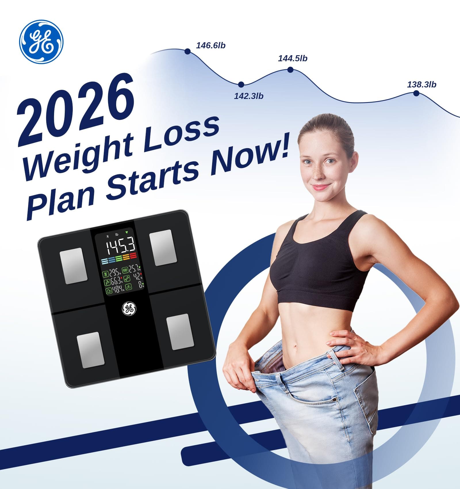 Global eFit GE Körperfettwaage Digital mit Großem Display – Bild 7