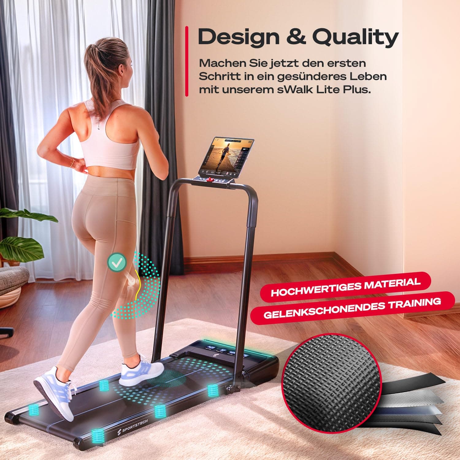 Sportstech Walking Pad mit Steigung – Bild 7