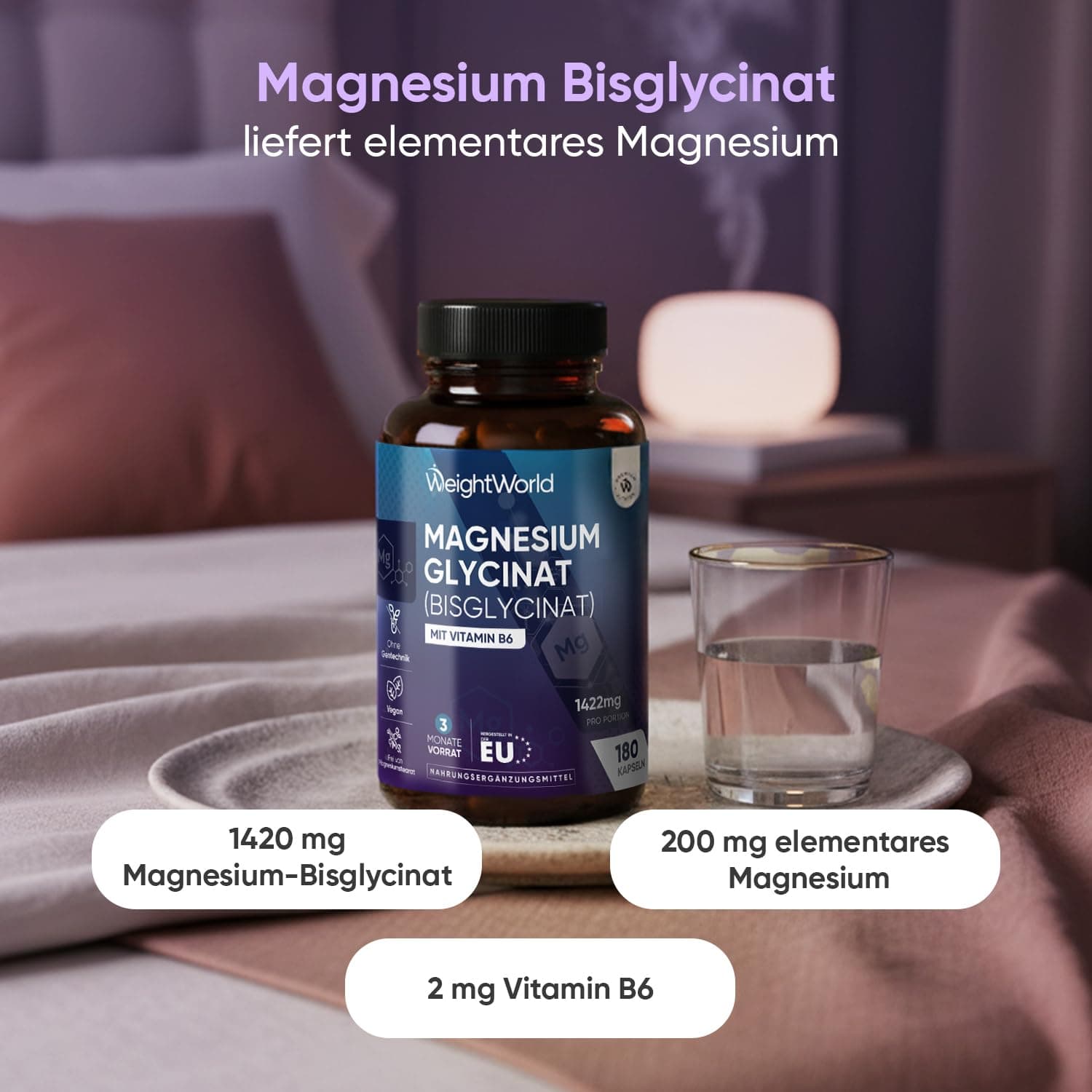 WeightWorld Magnesium Bisglycinat Kapseln – Bild 2