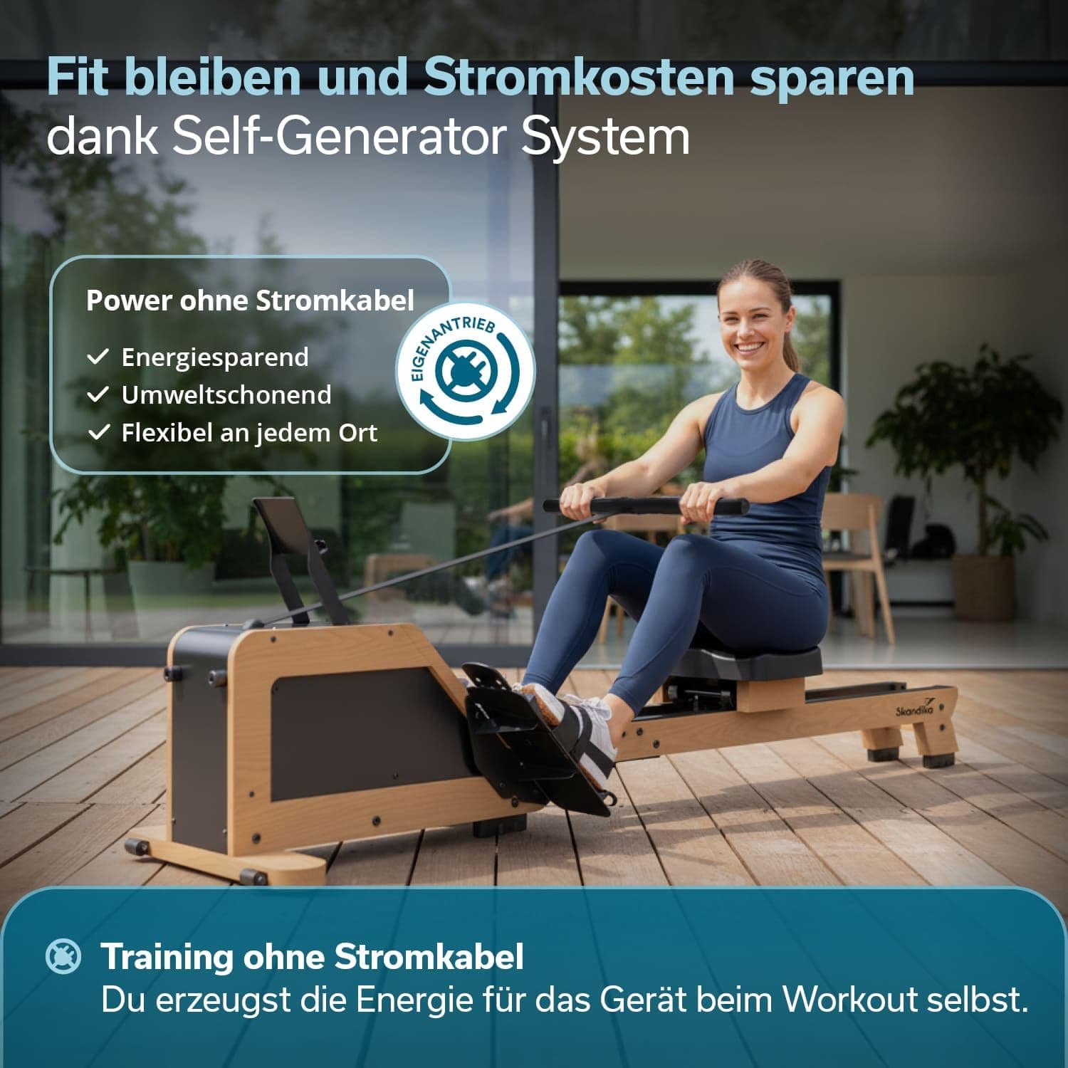 Skandika Rudergerät für Zuhause Torin P6-G – Bild 2