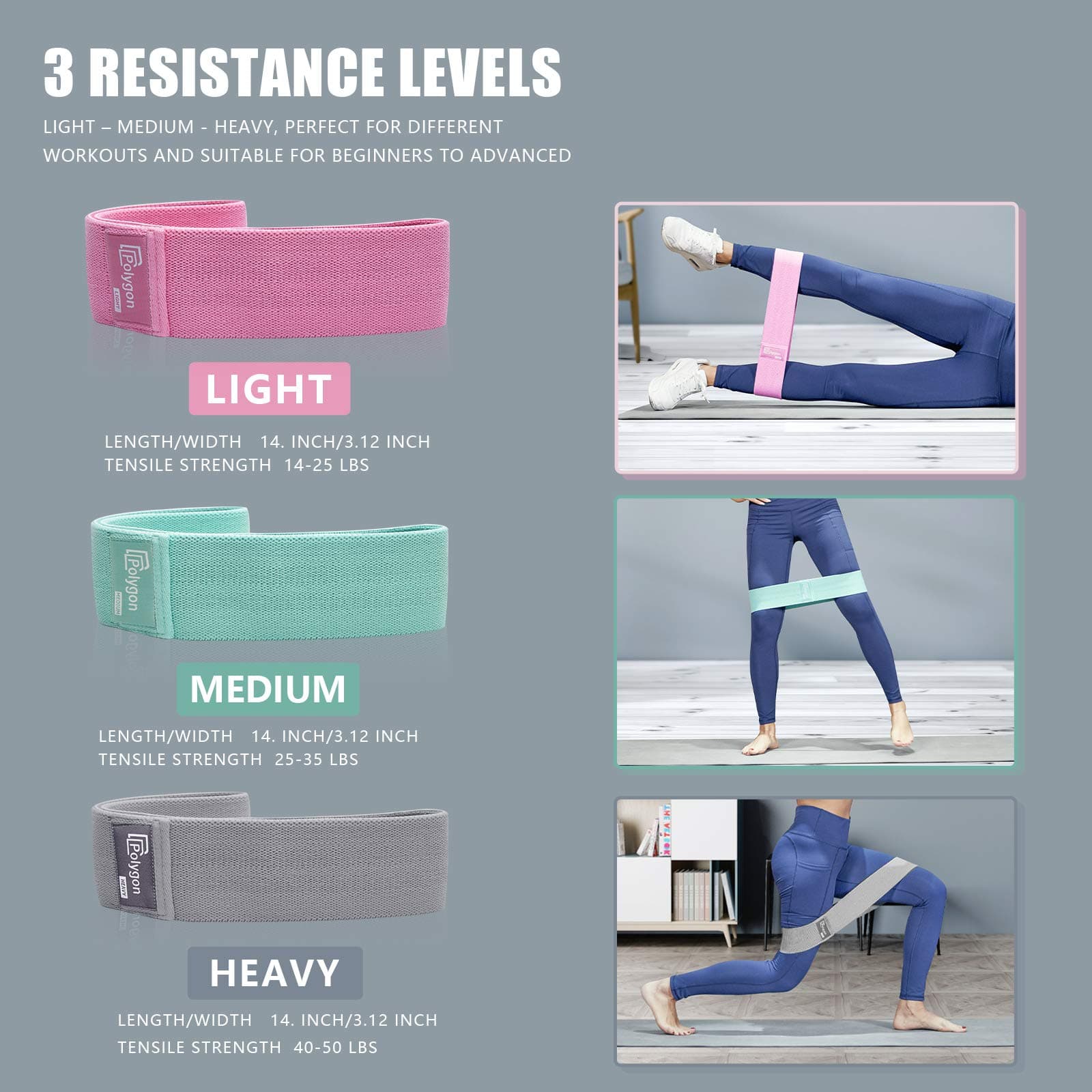 Polygon Resistance Exercise Bands – Bild 5