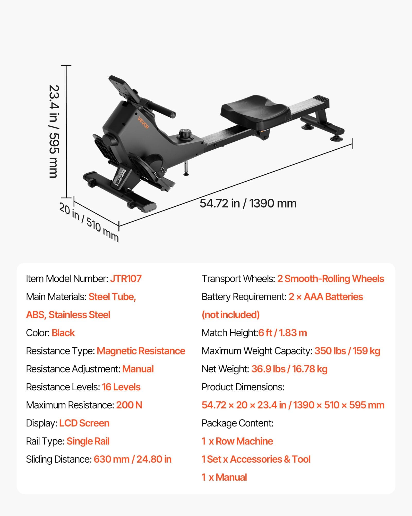 VEVOR Vogatore Magnetico – Bild 7