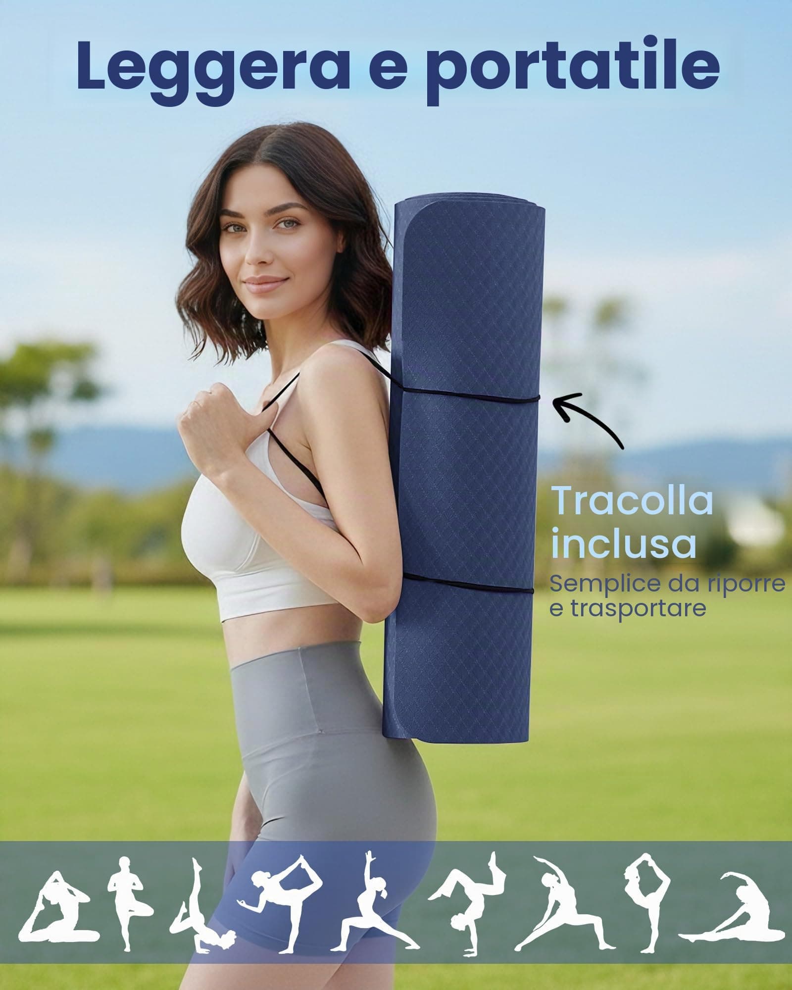 Narwhal Oak & Tea Tapete de Yoga Grueso y Antideslizante Para – Bild 7