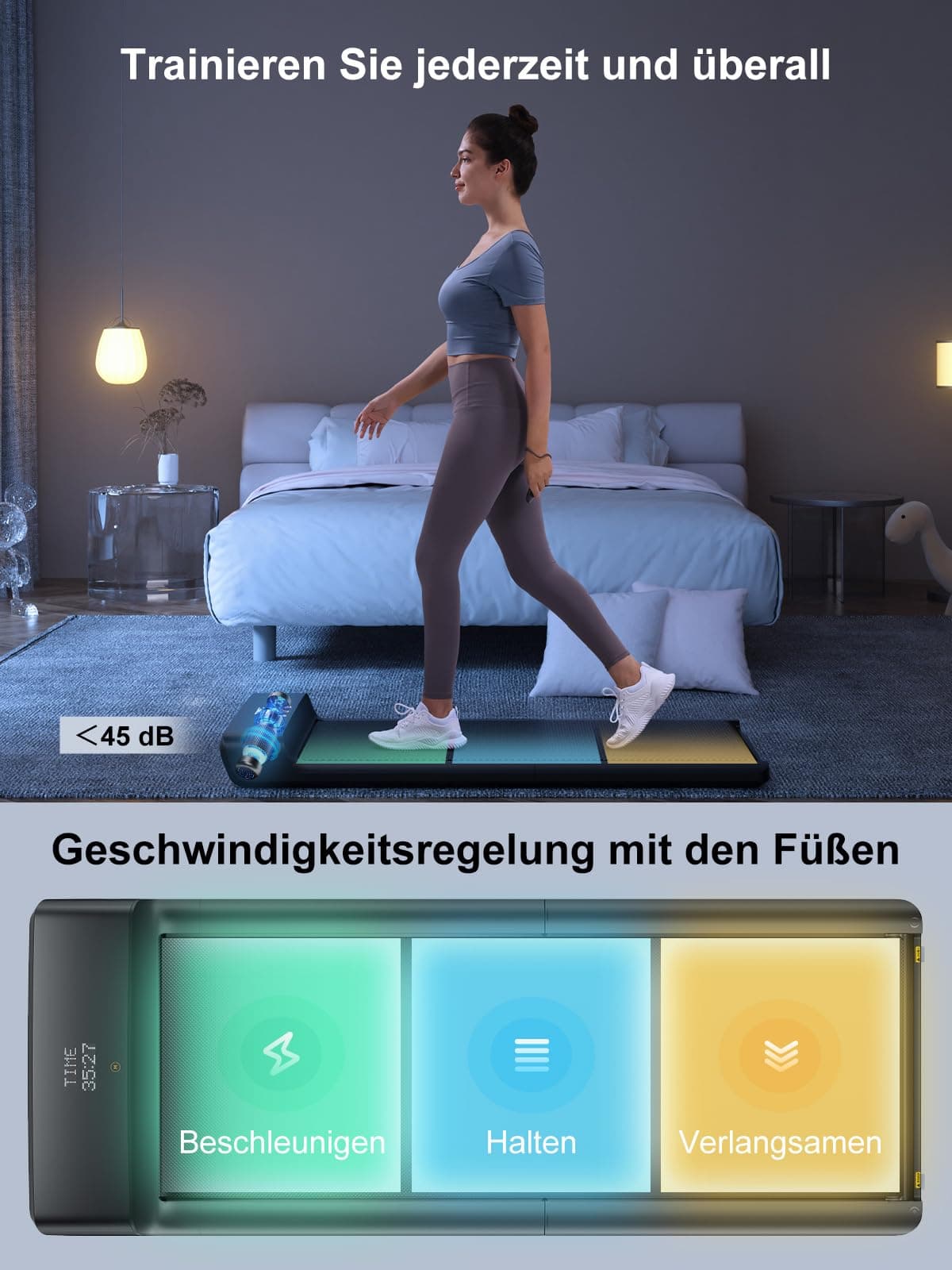 WALKINGPAD A1 Pro Klappbar Laufband für Zuhause, Maximale Belastung 136 KG – Bild 4