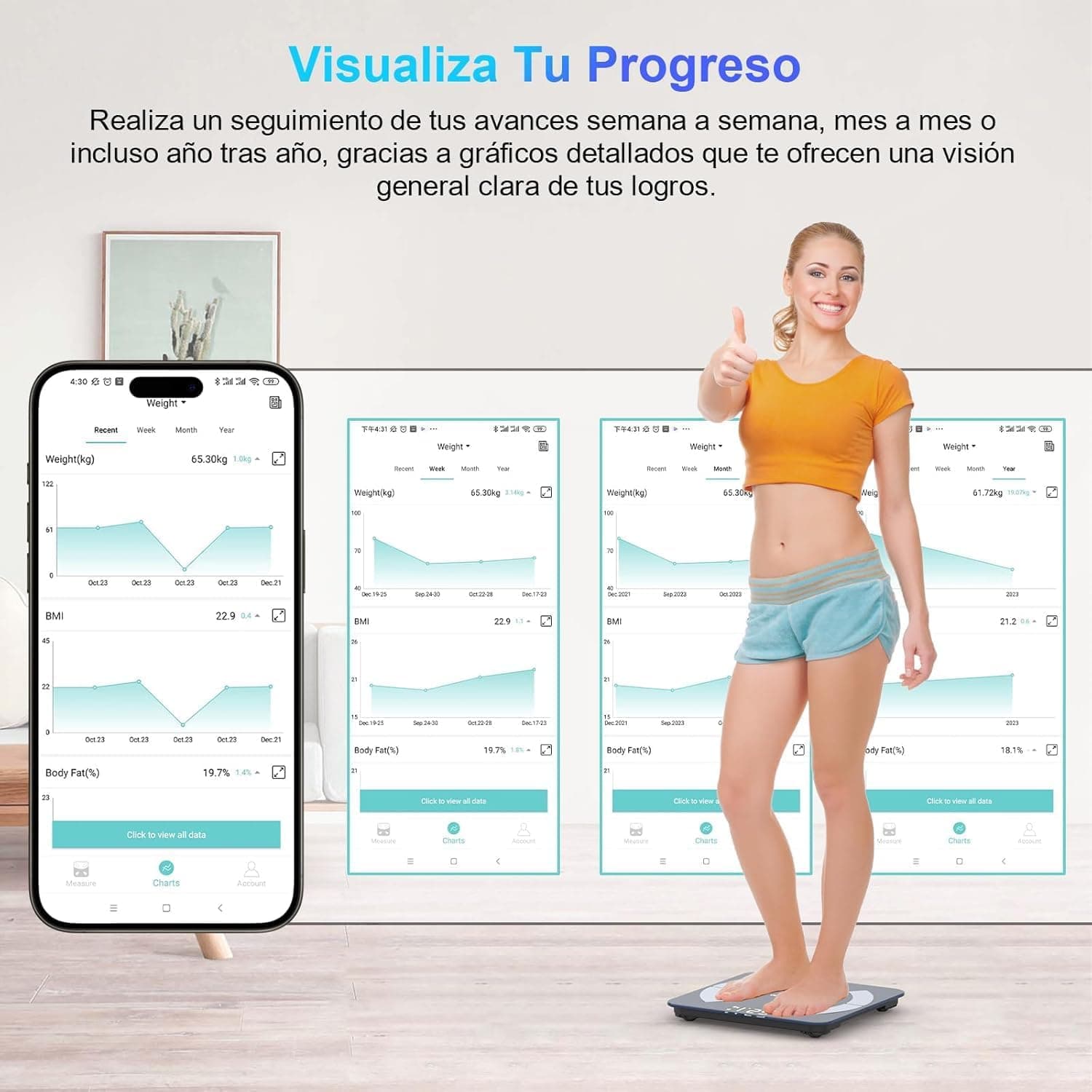 Healthkeep Bilancia Intelligente Impedenziometrica Bluetooth con App – Bild 4