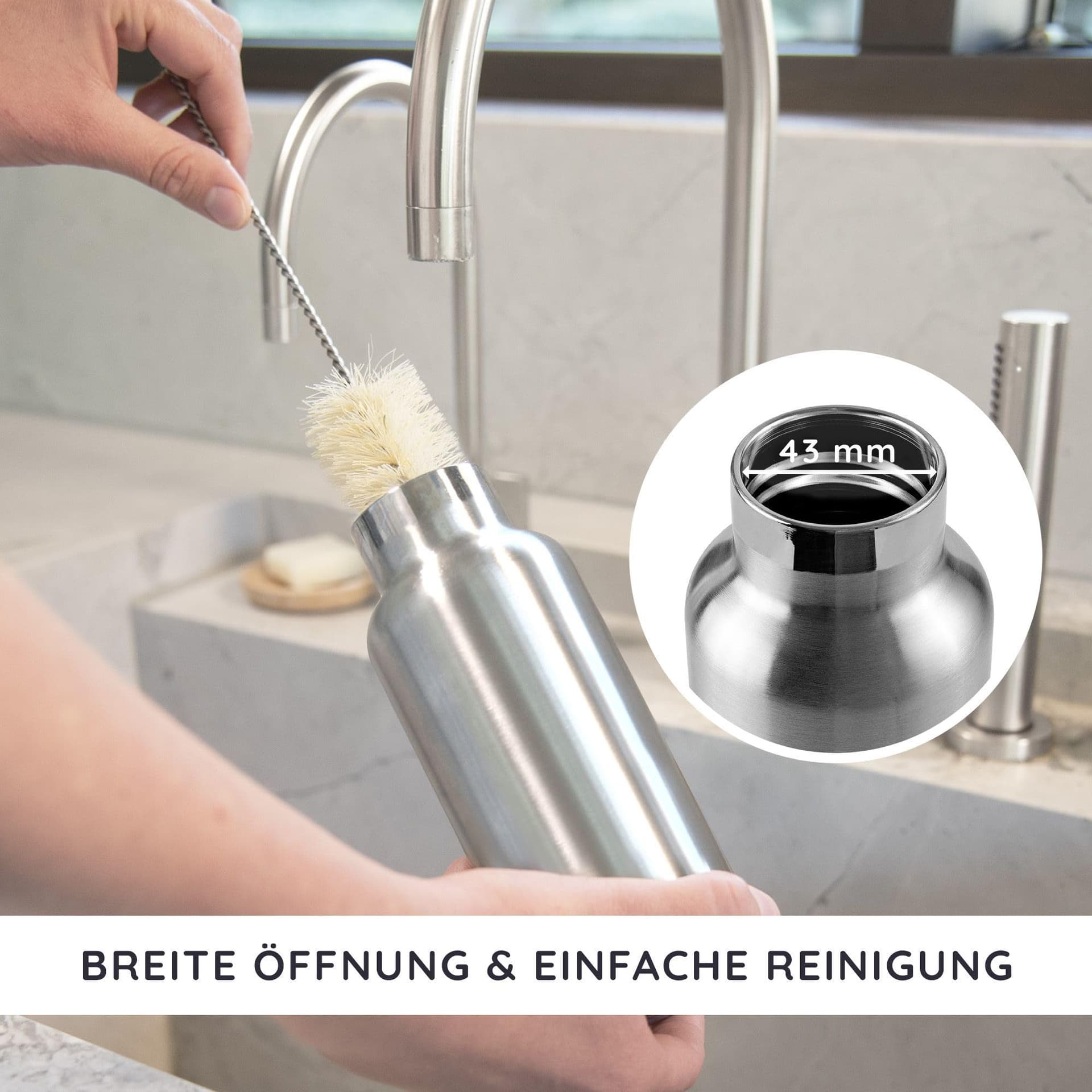 Bambaw Isolierte Wasserflasche 1l – Bild 4