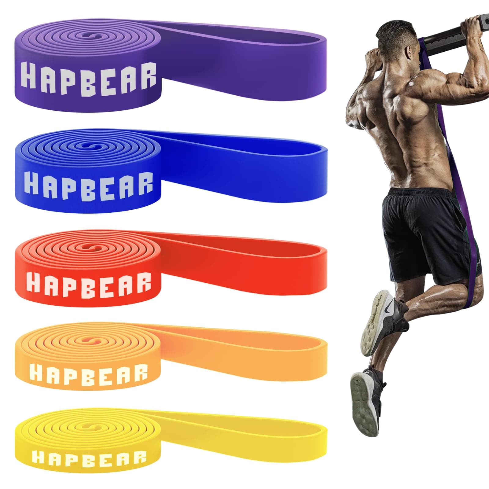 HAPBEAR Pull Up Assistance Bands