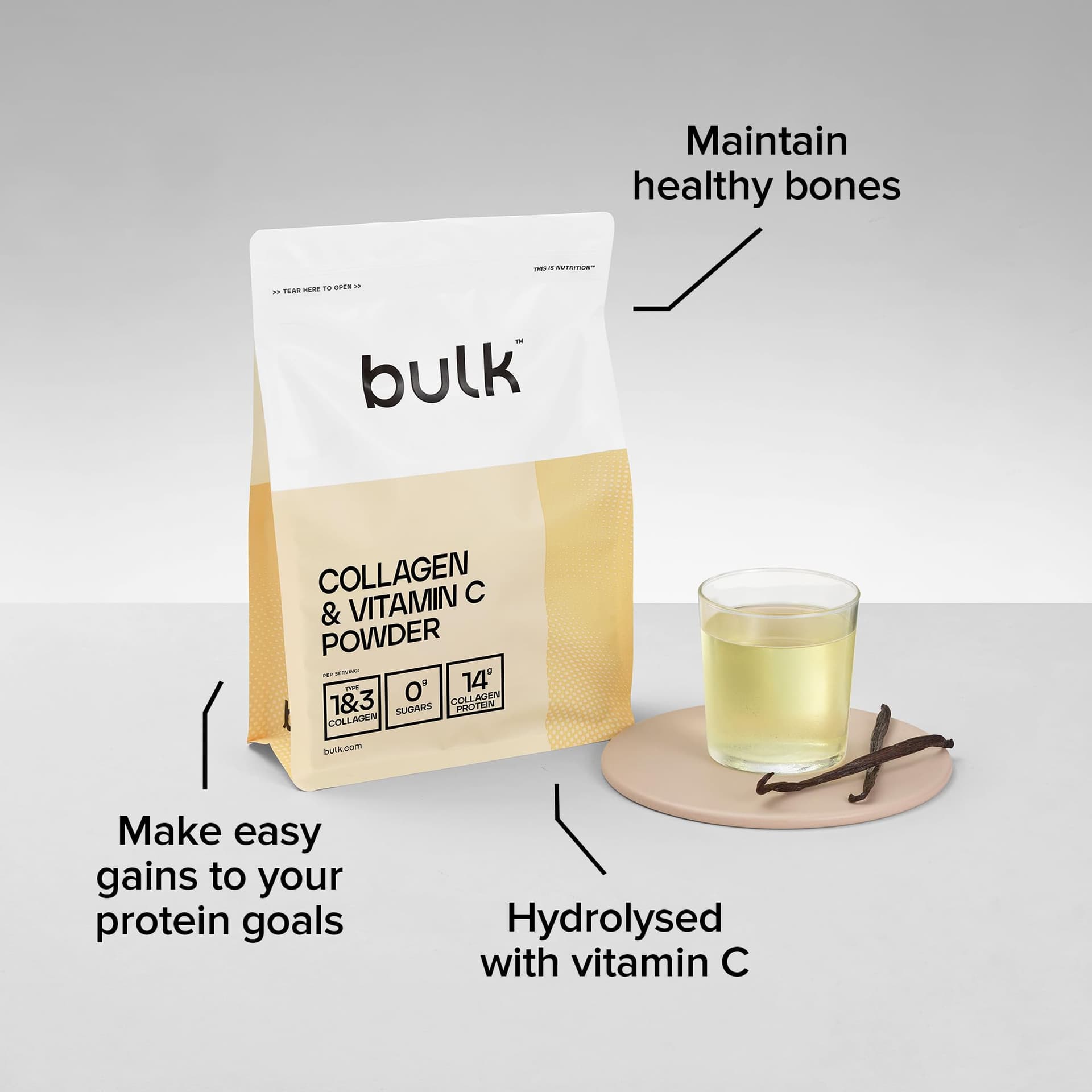 Bulk Collagen Powder with Peptides and Vitamin C – Bild 3