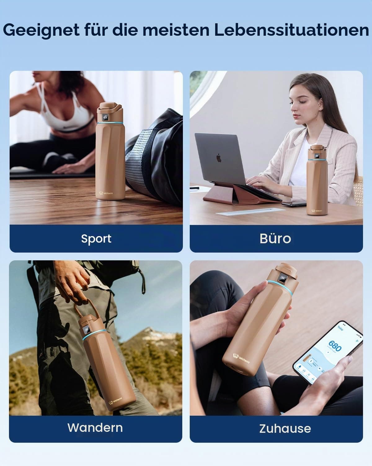 WATERH BOOST Smart Water Bottle with Reminder & Tracker – Bild 7
