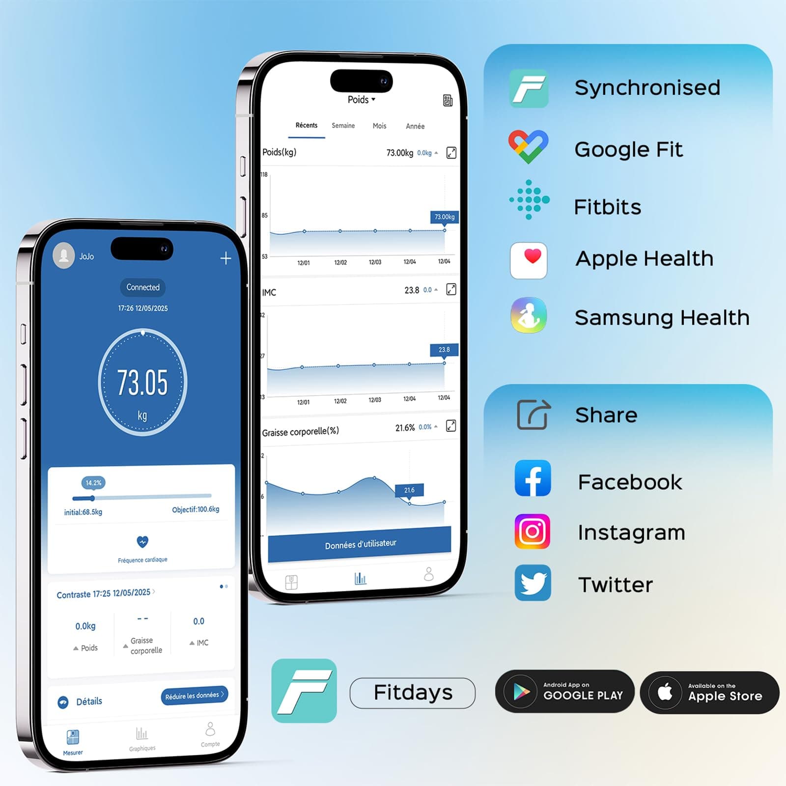 Lepulse Bilancia Pesapersone Digitale con App Bluetooth – Bild 7