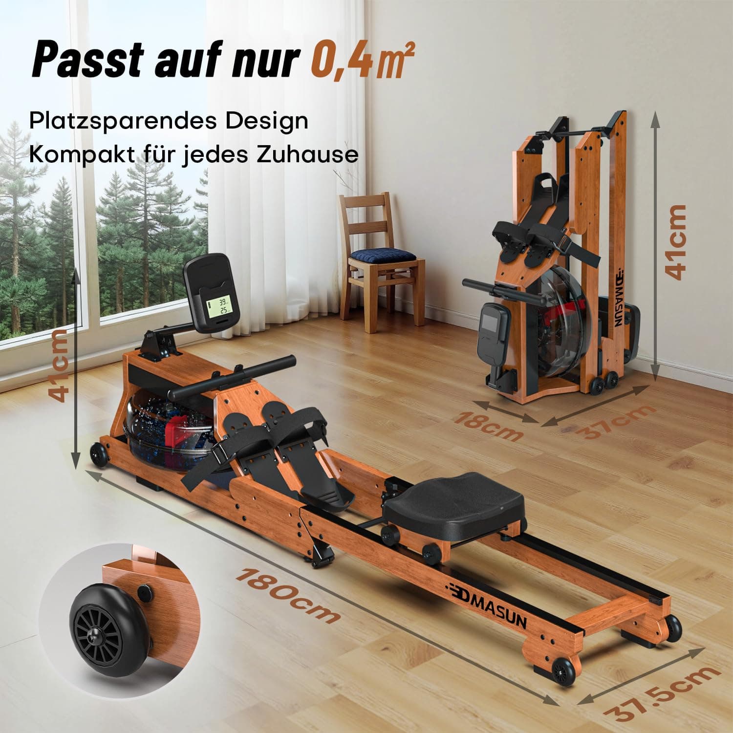 DMASUN Rudergerät für Zuhause Klappbar – Bild 8