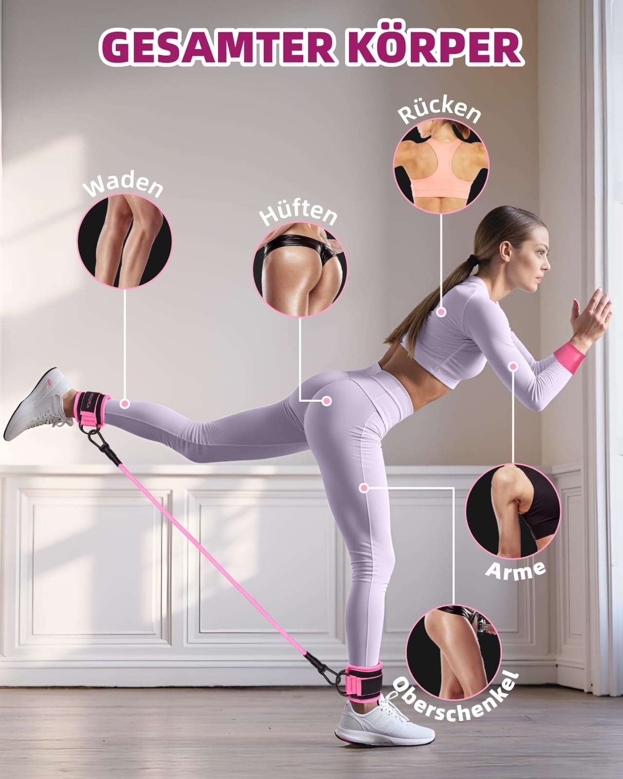 Mexlyca Set di Elastici Fitness, 12 Pezzi – Bild 3