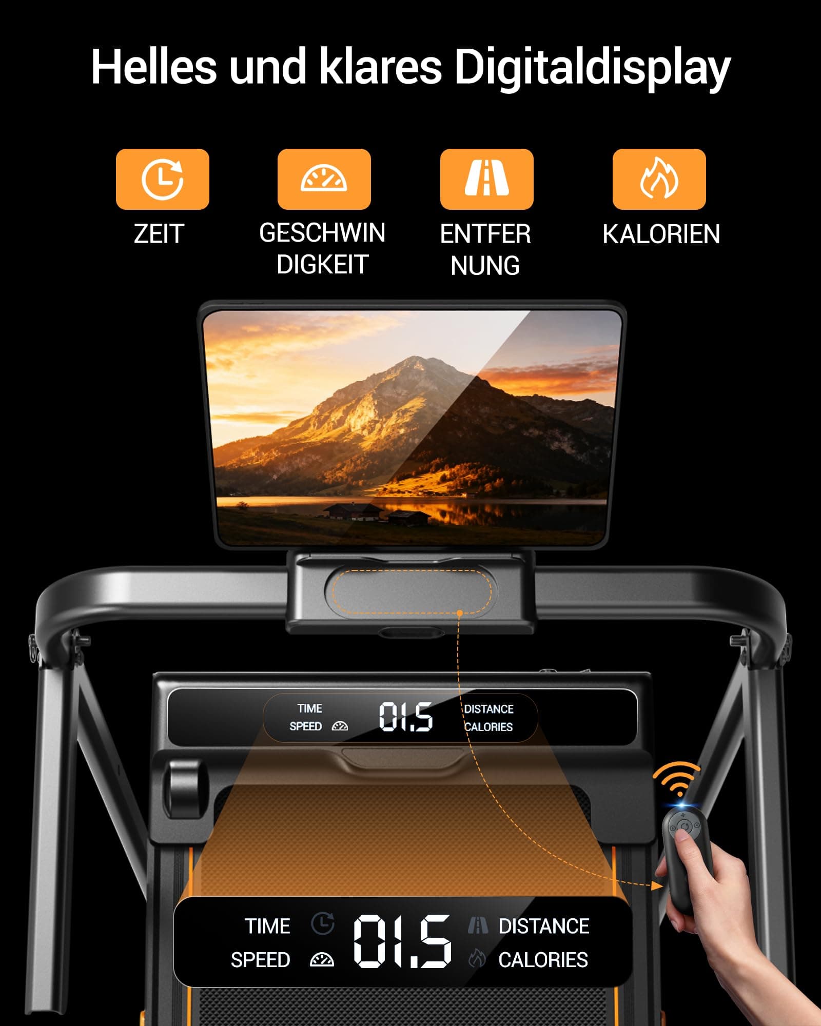 LONTEK Walking Pad mit Steigung 16% – Bild 2