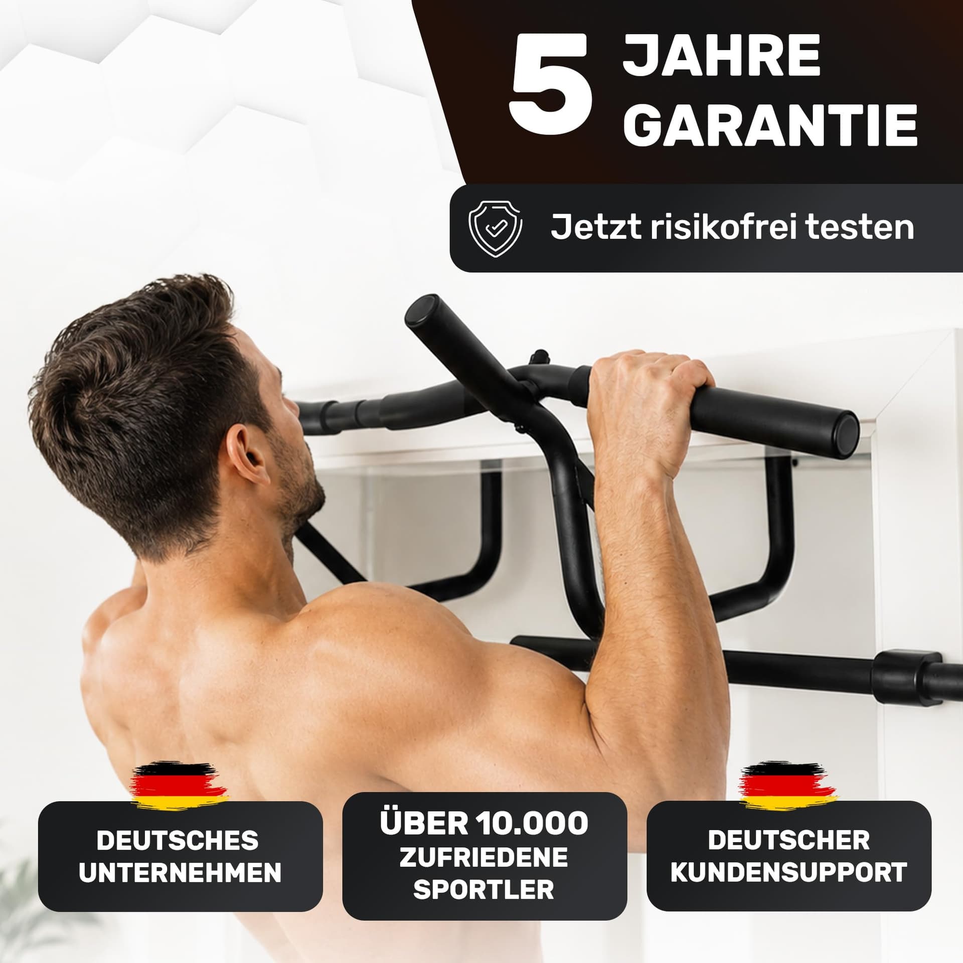Everleven [NEU] Klimmzugstange Türrahmen ohne Schrauben – Bild 4