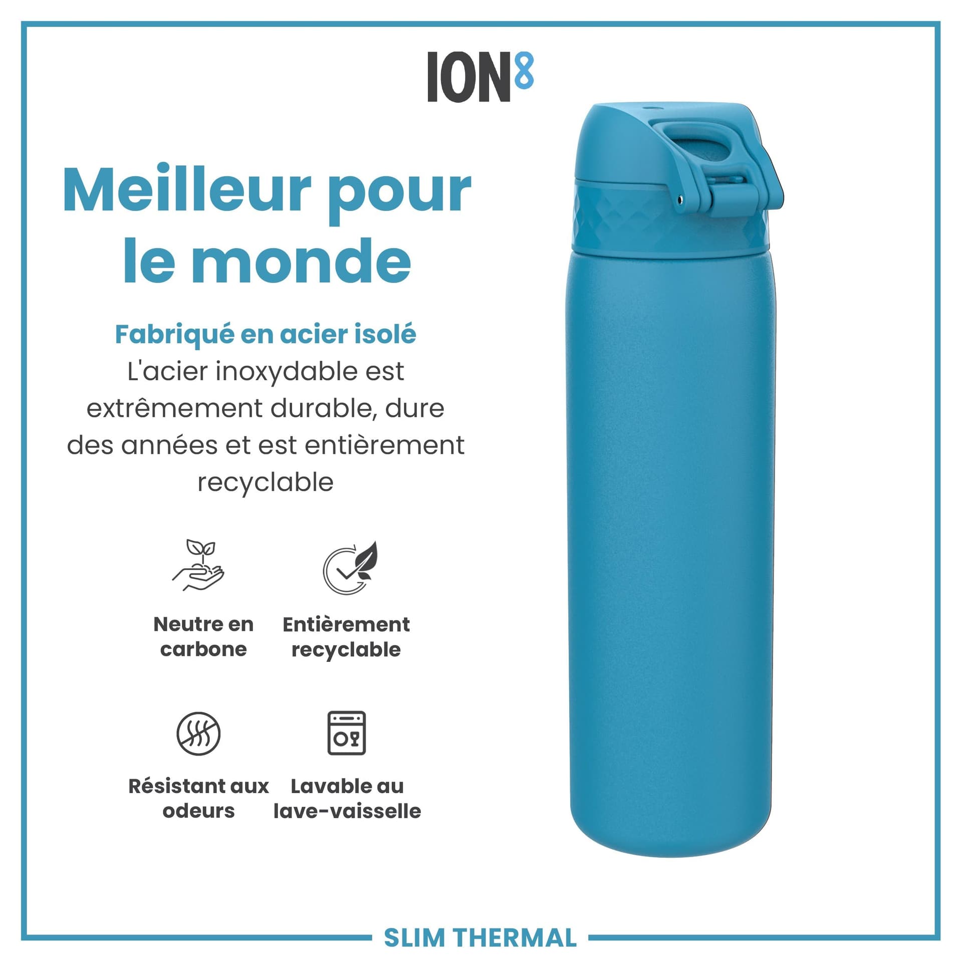 Ion8 Gourde Isotherme Inox, 500ml – Bild 6