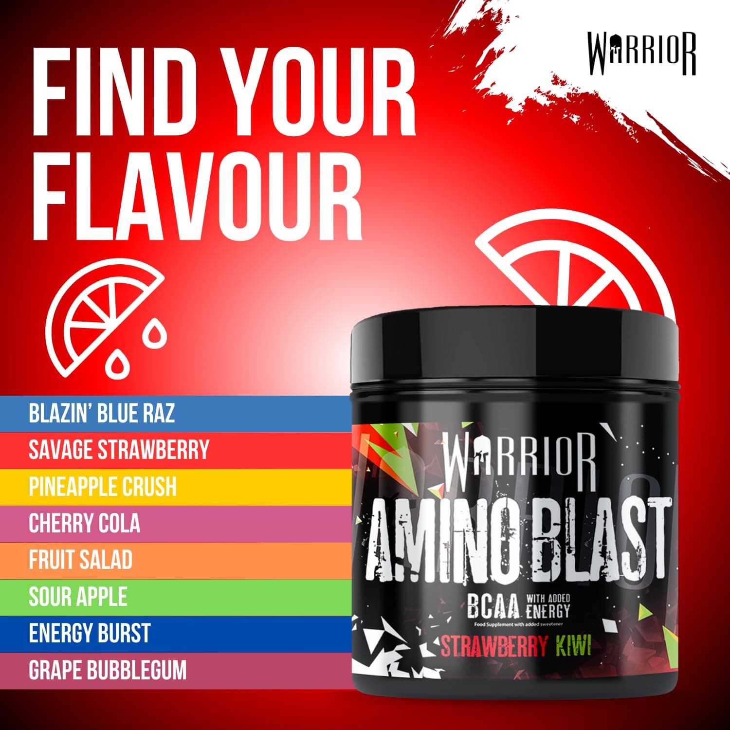 Warrior Amino Blast BCAA Powder 270g – Bild 6