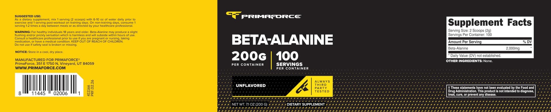 Primaforce Beta Alanine Powder – Bild 6