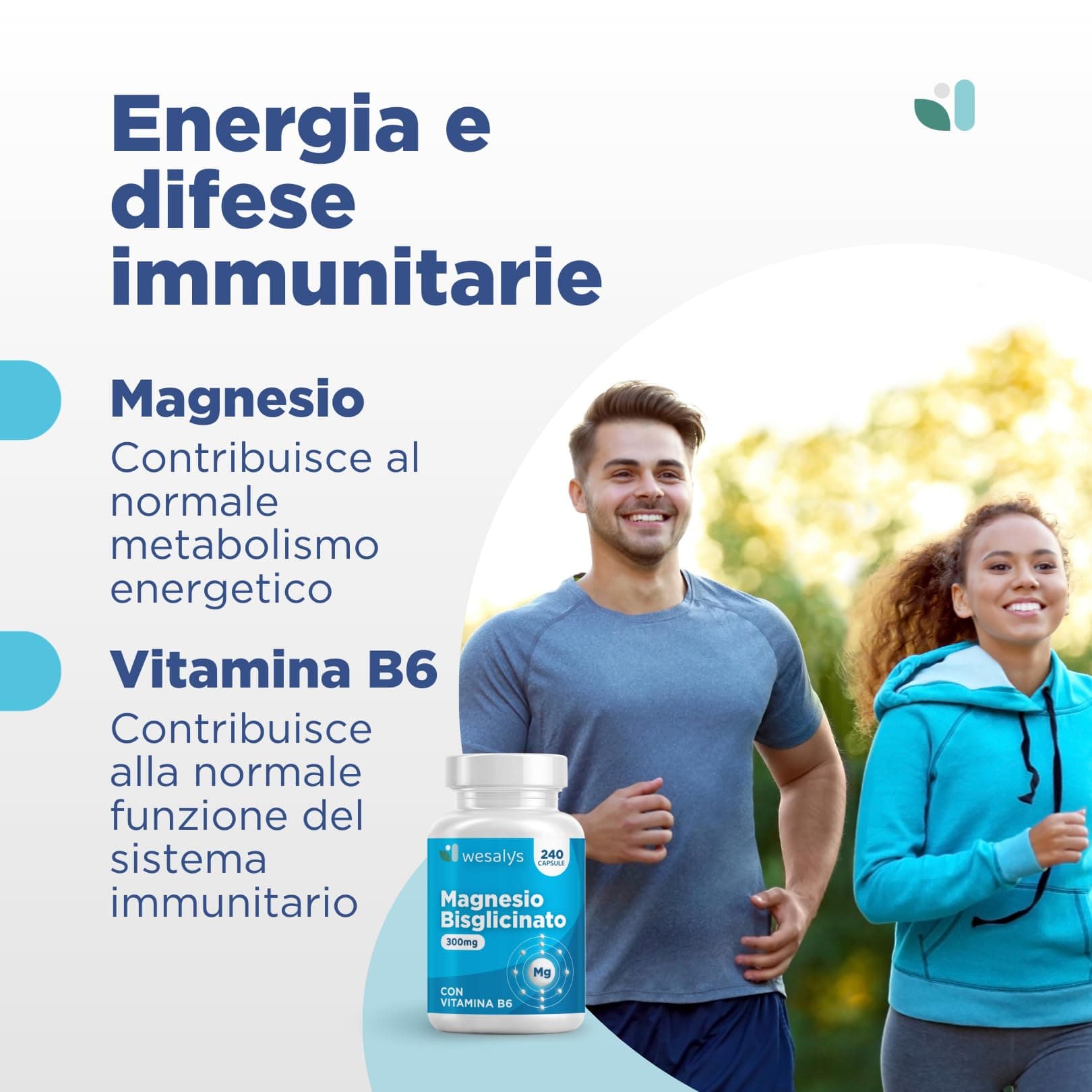 WESALYS Magnesio Bisglicinato 240 Capsule (fino a 4 mesi) I Forma – Bild 2