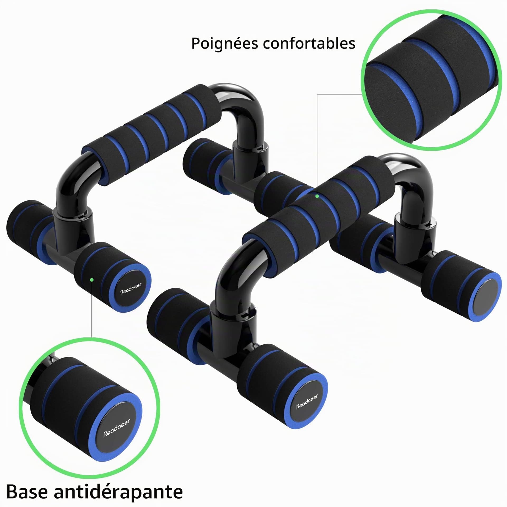 Readaeer Liegestützgriffe Push Up Stand Bars Liegestütze – Bild 3