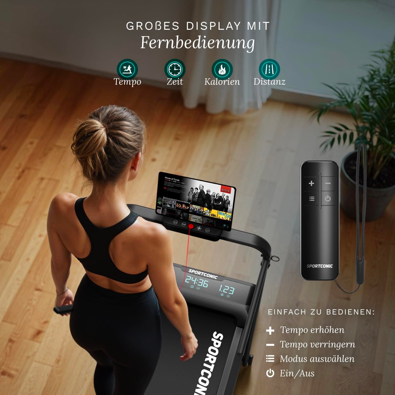 Sportconic Laufband 1–12 km/h – Bild 5