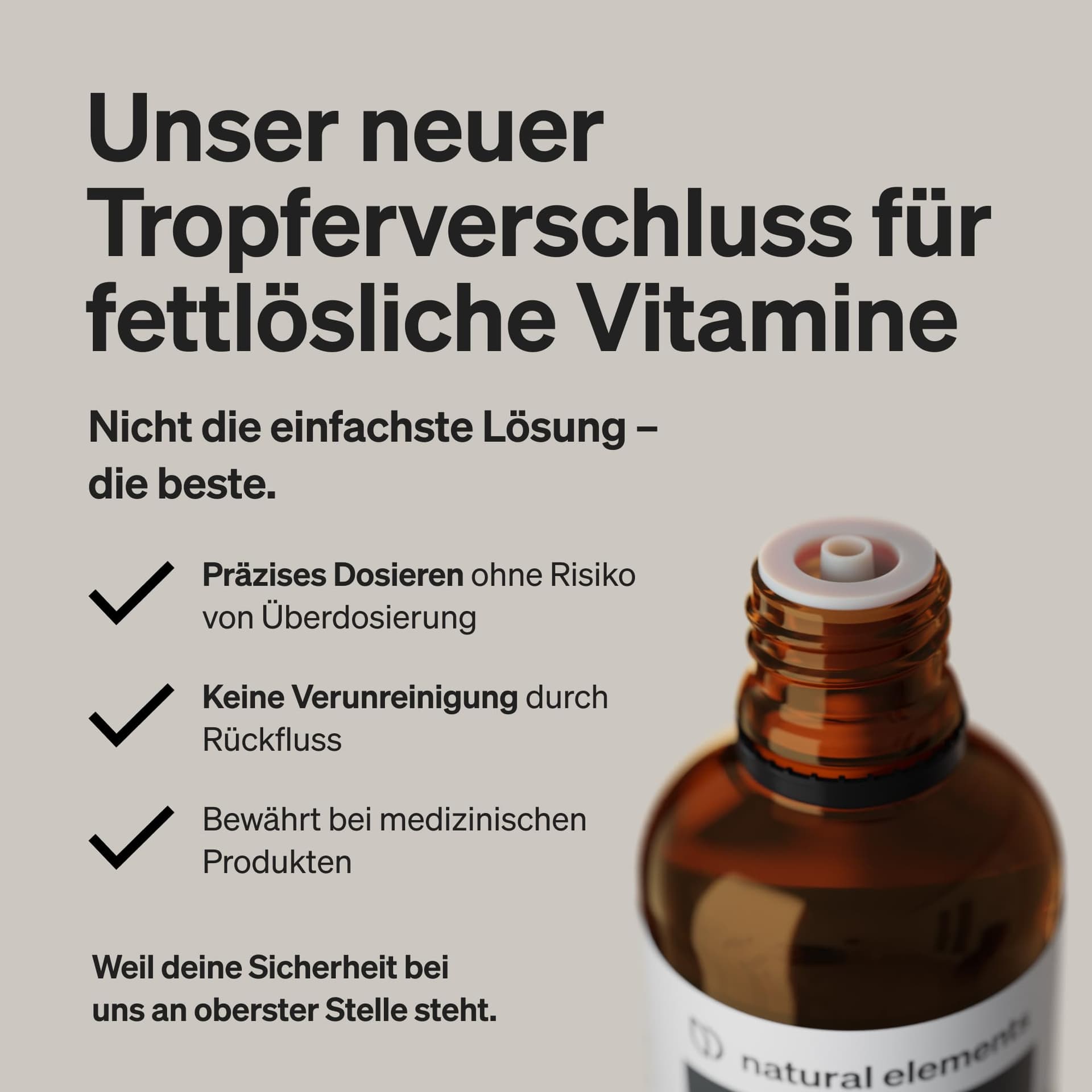 Natural Elements Vitamin D3 + K2 Tropfen 50ml – Bild 5