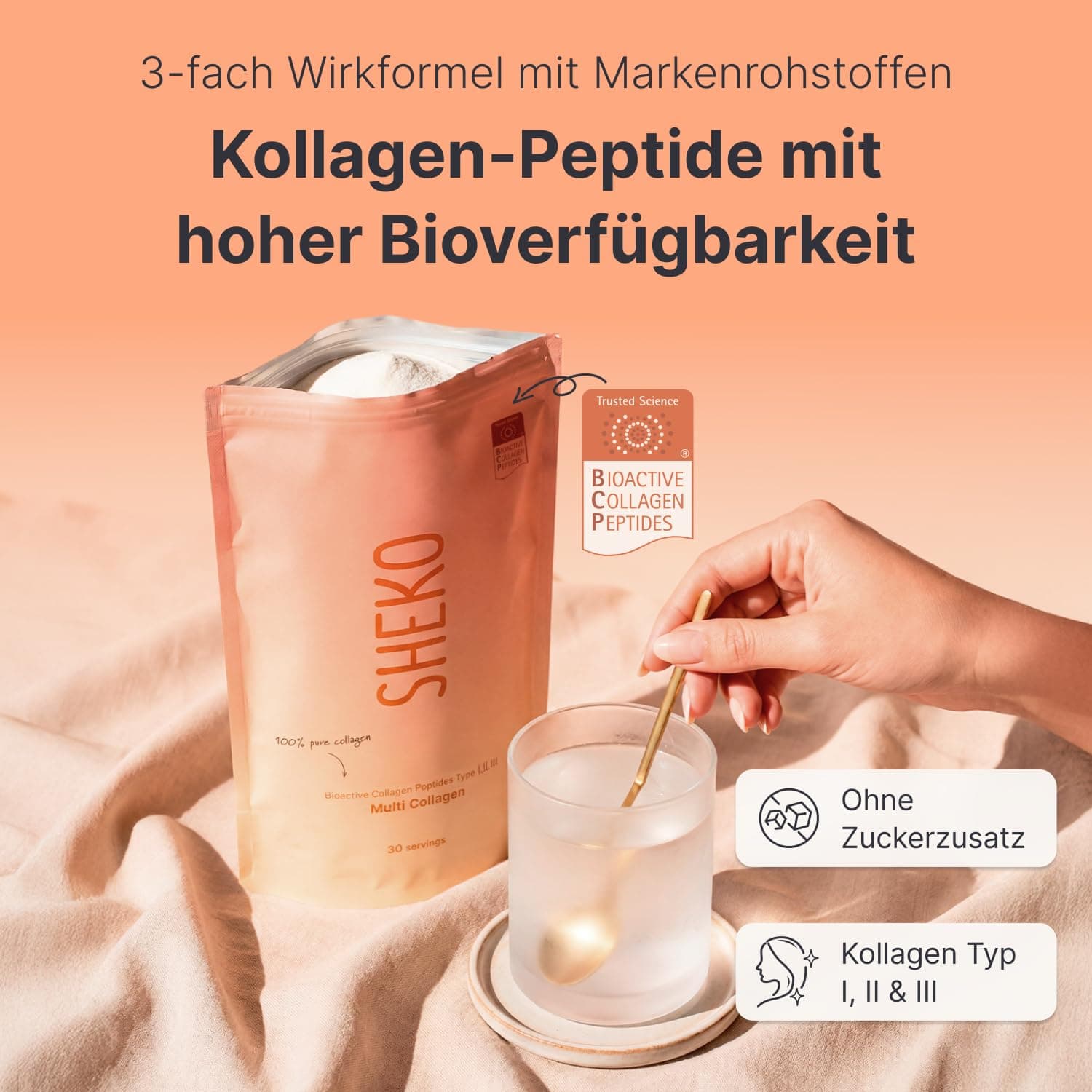 Sheko Premium Kollagen Pulver 450g – Bild 2